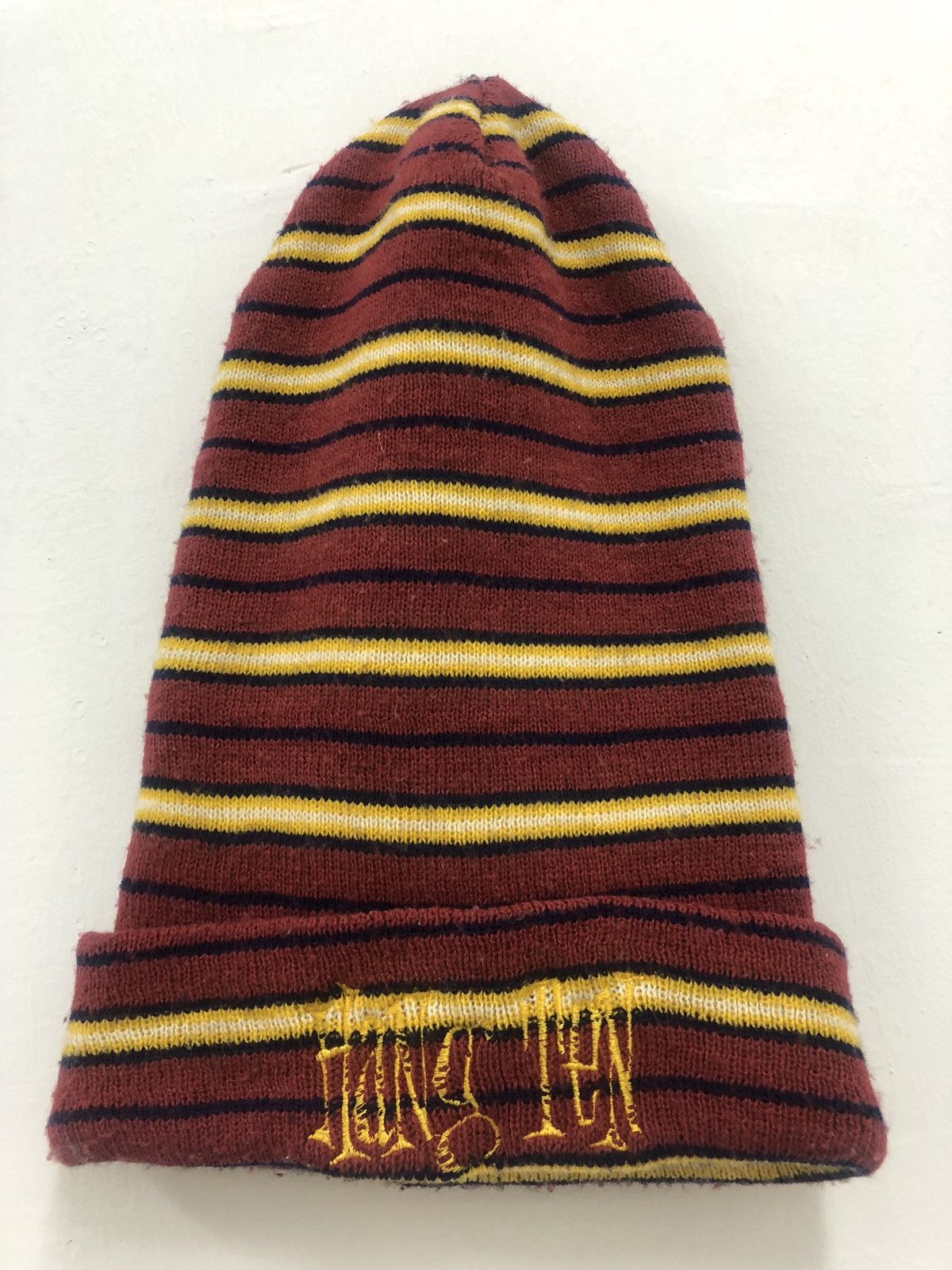 Hang Ten Rare Vintage Hang Ten Striped Beanie Snow Cap Hat Size ONE SIZE - 1 Thumbnail