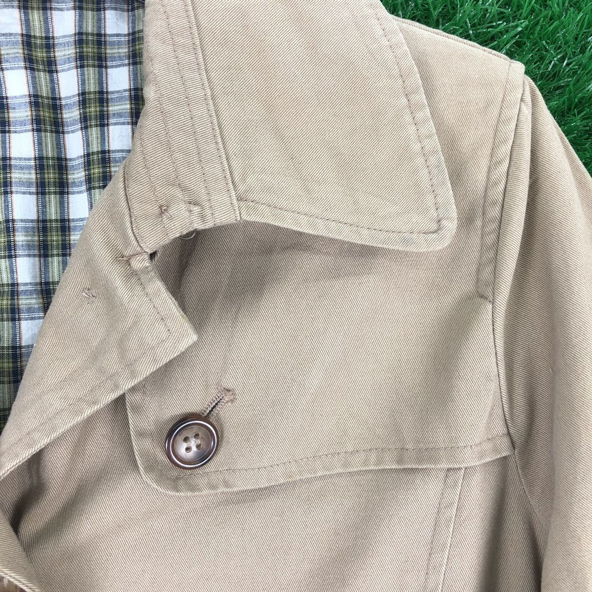 Designer × Vintage Vintage Trench Coat Women Jacket by Refreshing Size M / US 6-8 / IT 42-44 - 7 Thumbnail