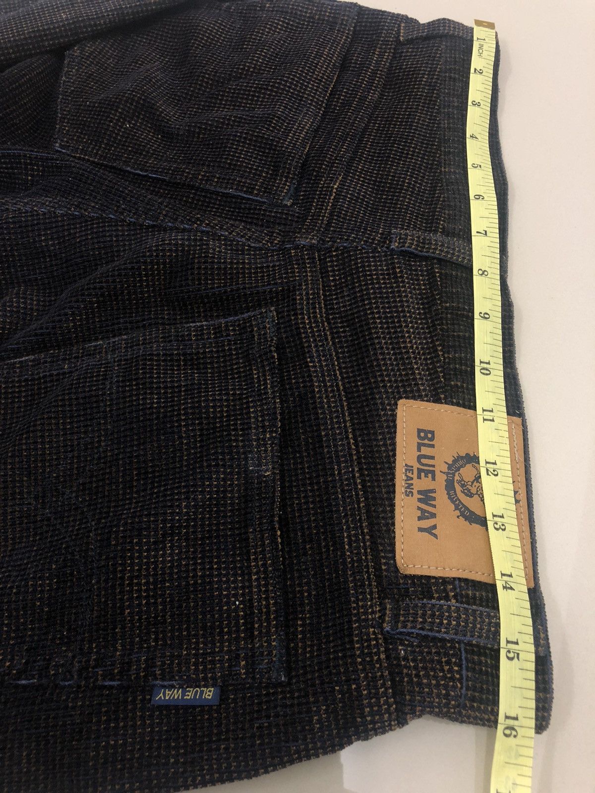 Hysteric Glamour BLUE WAY Jeans Japan Two Tones Colour Corduroy Denim Pant Size US 32 / EU 48 - 10 Thumbnail