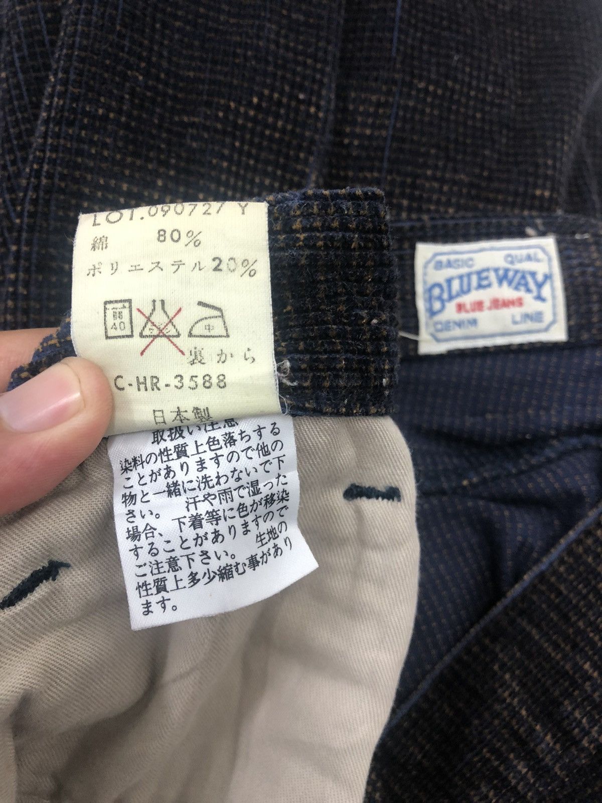 Hysteric Glamour BLUE WAY Jeans Japan Two Tones Colour Corduroy Denim Pant Size US 32 / EU 48 - 5 Thumbnail
