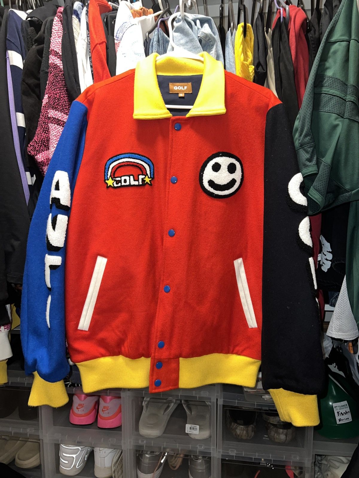 Golf Wang Anti-Golf Varsity Jacket | Grailed