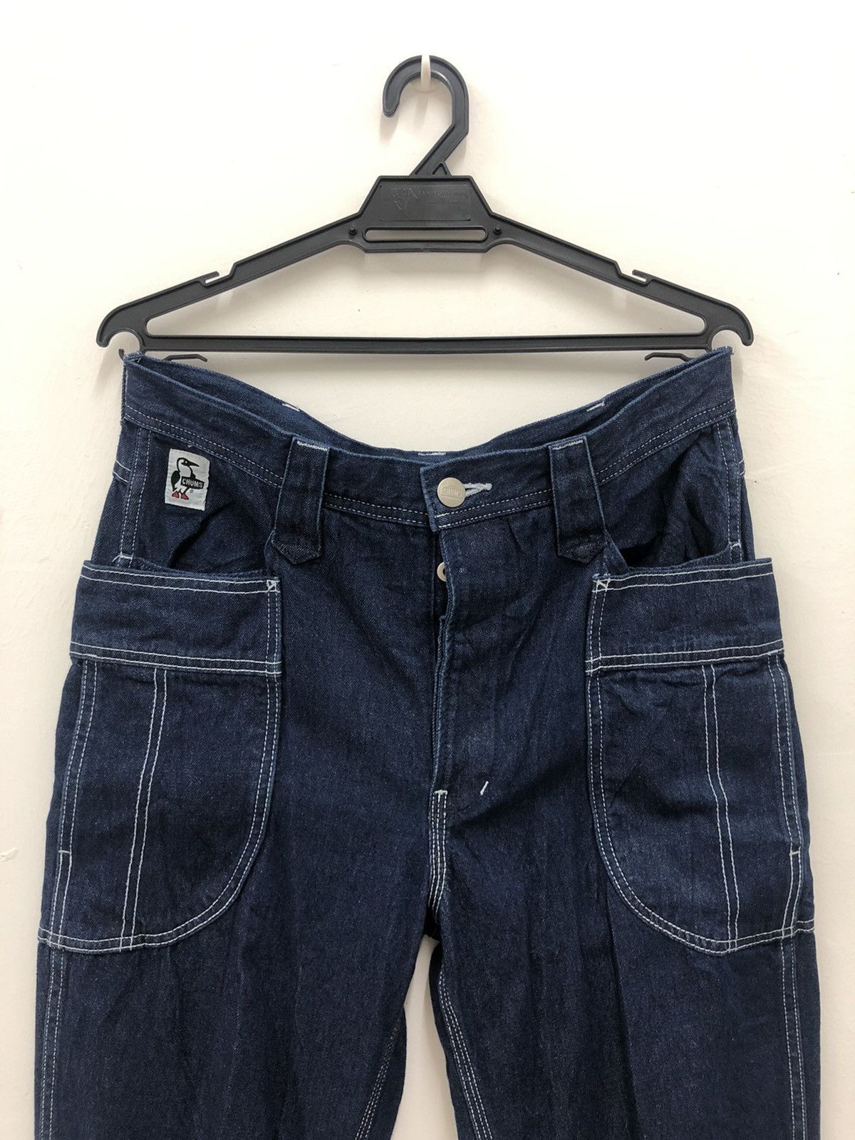 Chums Rare Vintage CHUMS Cargo Tactical Pocket Bondage Denim Pant Size US 32 / EU 48 - 2 Thumbnail