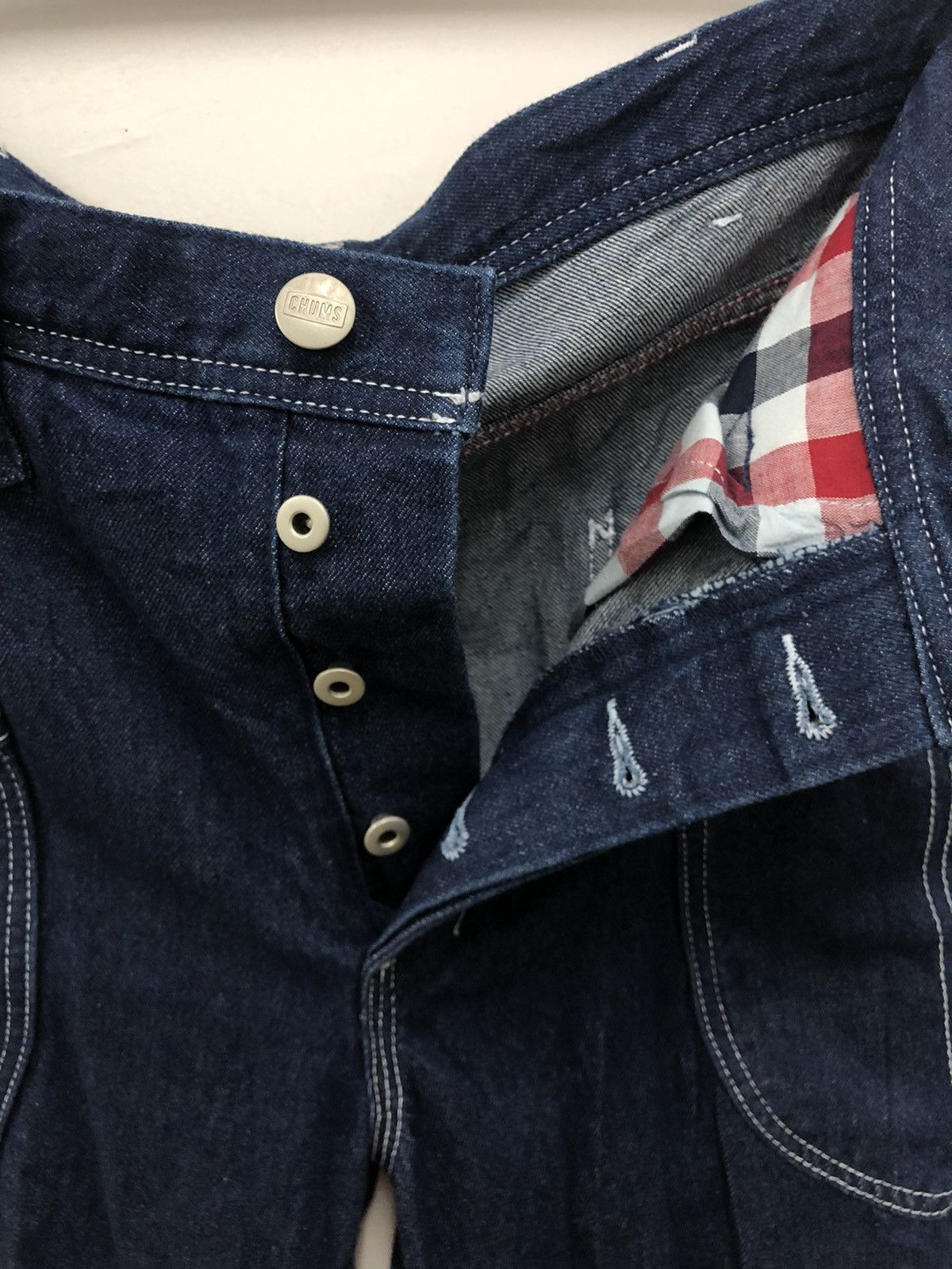 Chums Rare Vintage CHUMS Cargo Tactical Pocket Bondage Denim Pant Size US 32 / EU 48 - 6 Thumbnail