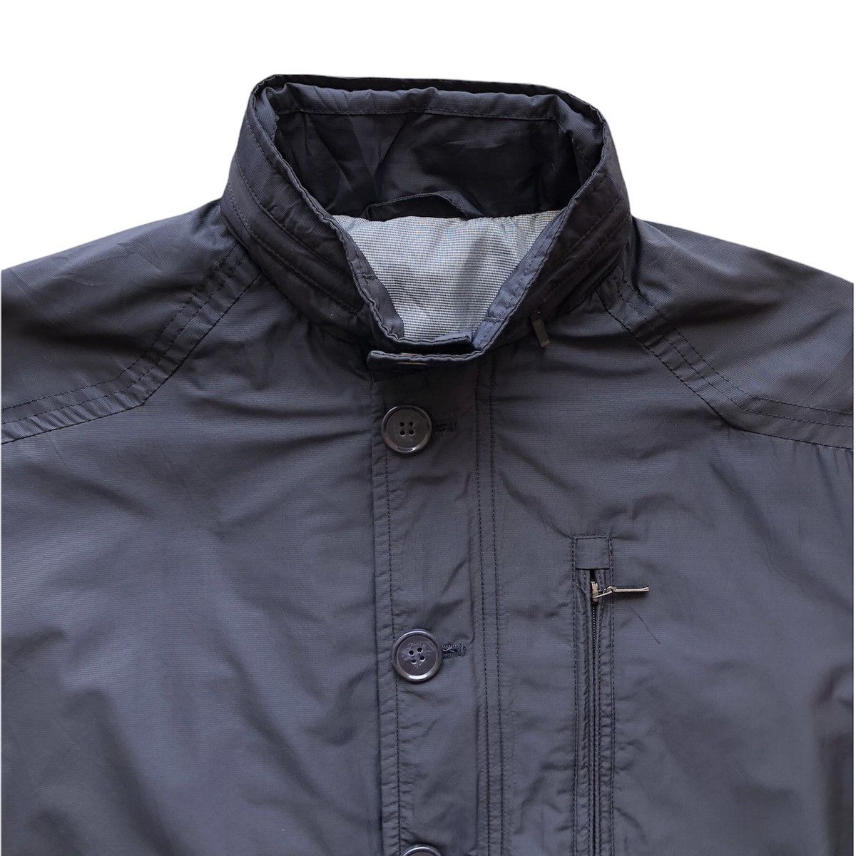 Japanese Brand Vintage 90's Nylon Zipper Jacket By Playmole Size US M / EU 48-50 / 2 - 2 Thumbnail