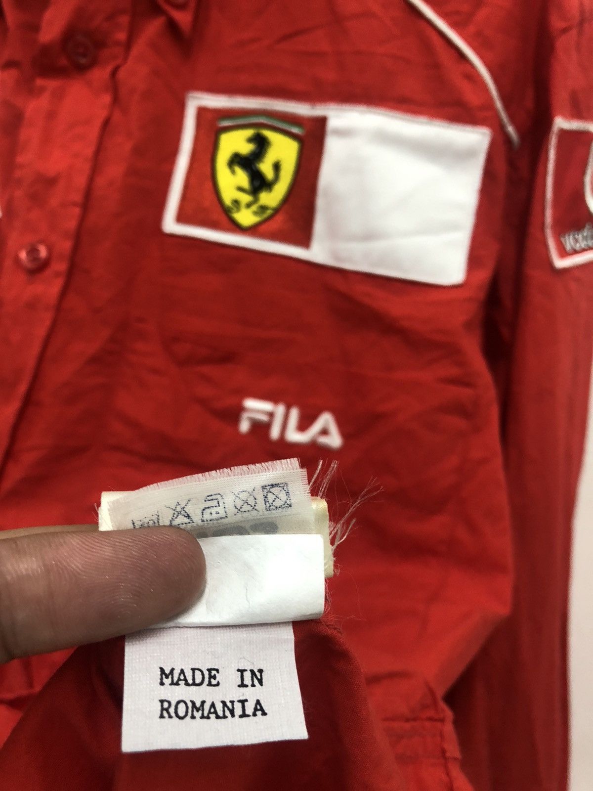 Ferrari Rare FILA x FERRARI x O Vodafone Formula One Racing Shirt Size US S / EU 44-46 / 1 - 10 Thumbnail