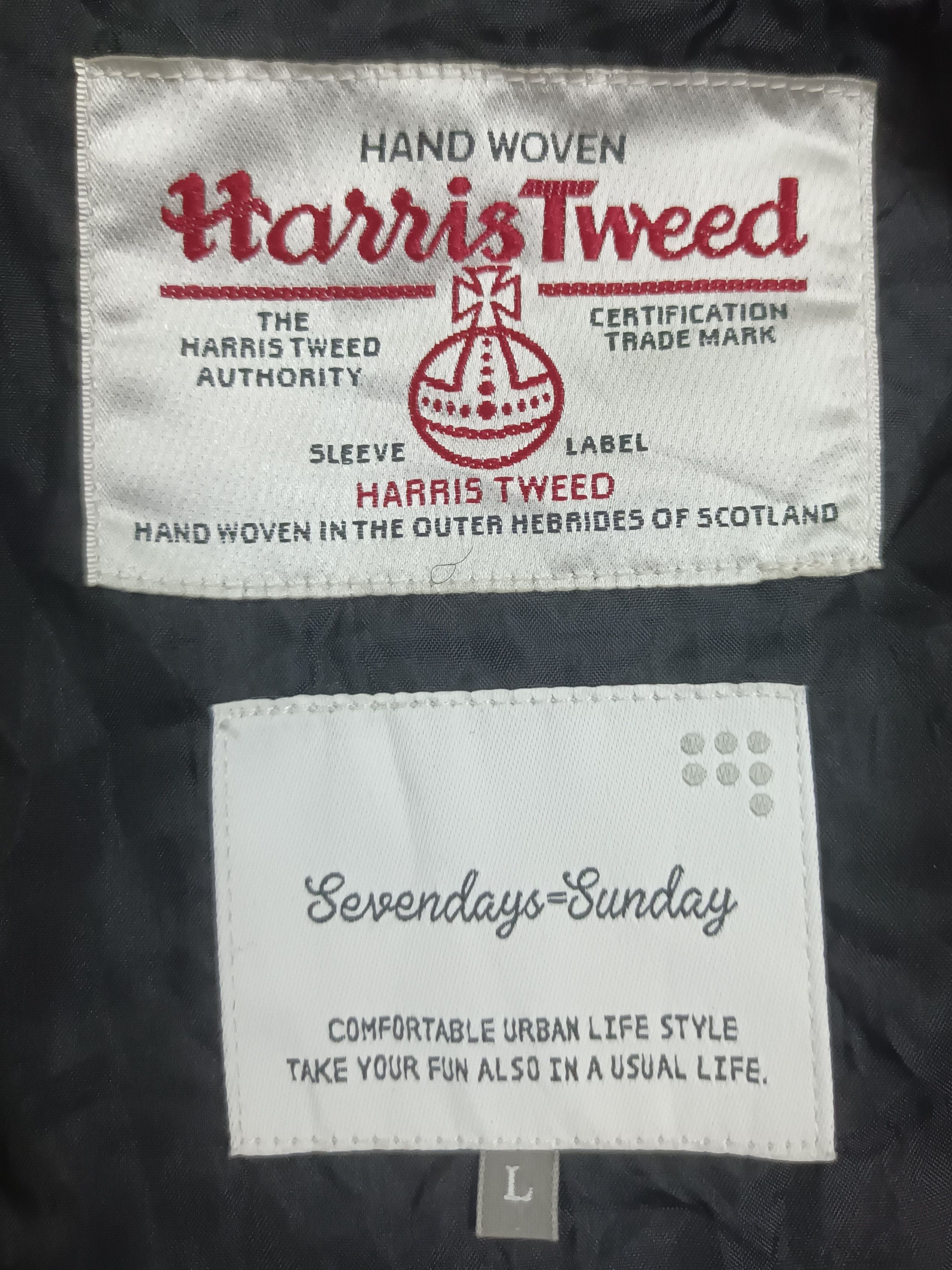 Harris Tweed × Japanese Brand 🔥 HARRIS TWEED X SEVENDAYS SUNDAY ZIPPER JACKET 🔥 Size US M / EU 48-50 / 2 - 4 Thumbnail