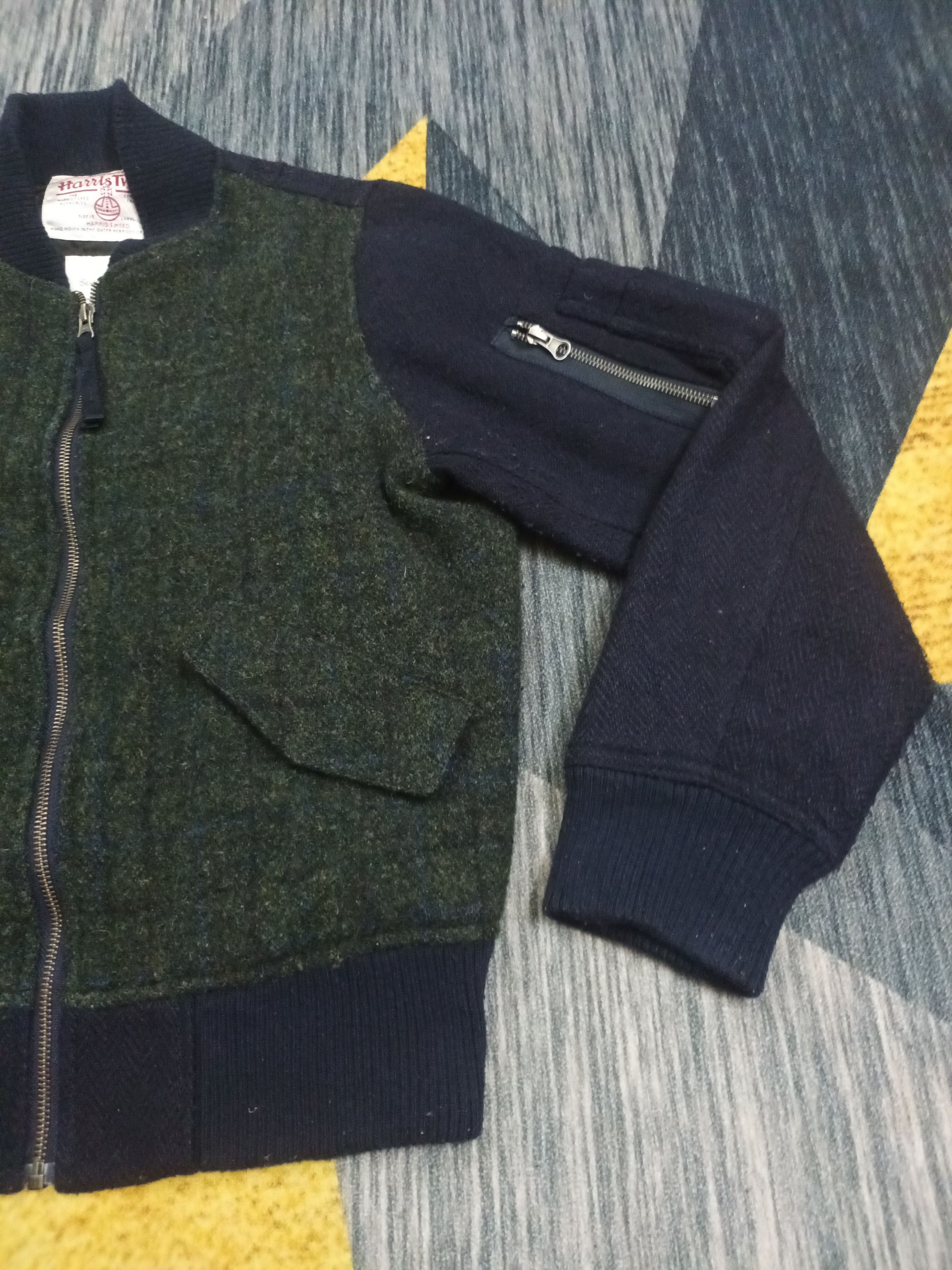 Harris Tweed × Japanese Brand 🔥 HARRIS TWEED X SEVENDAYS SUNDAY ZIPPER JACKET 🔥 Size US M / EU 48-50 / 2 - 9 Thumbnail