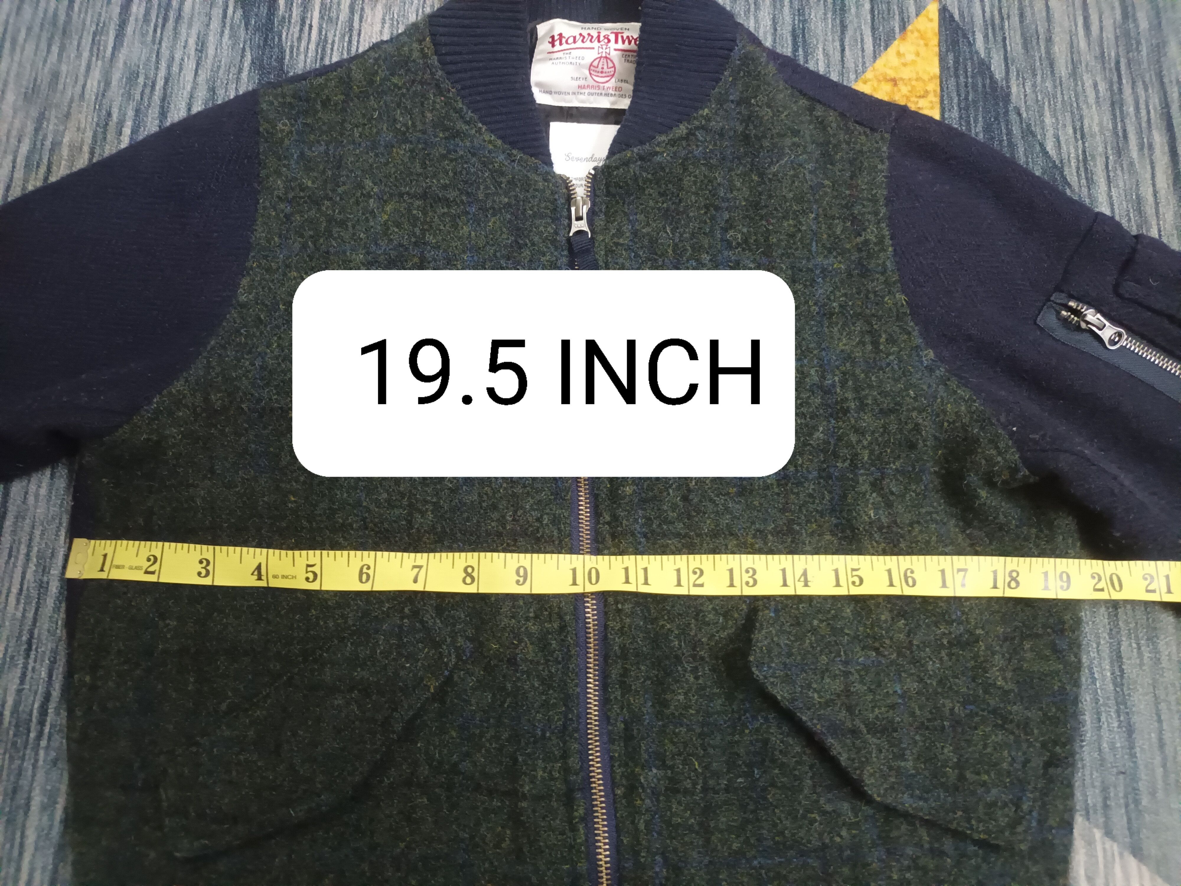 Harris Tweed × Japanese Brand 🔥 HARRIS TWEED X SEVENDAYS SUNDAY ZIPPER JACKET 🔥 Size US M / EU 48-50 / 2 - 10 Thumbnail