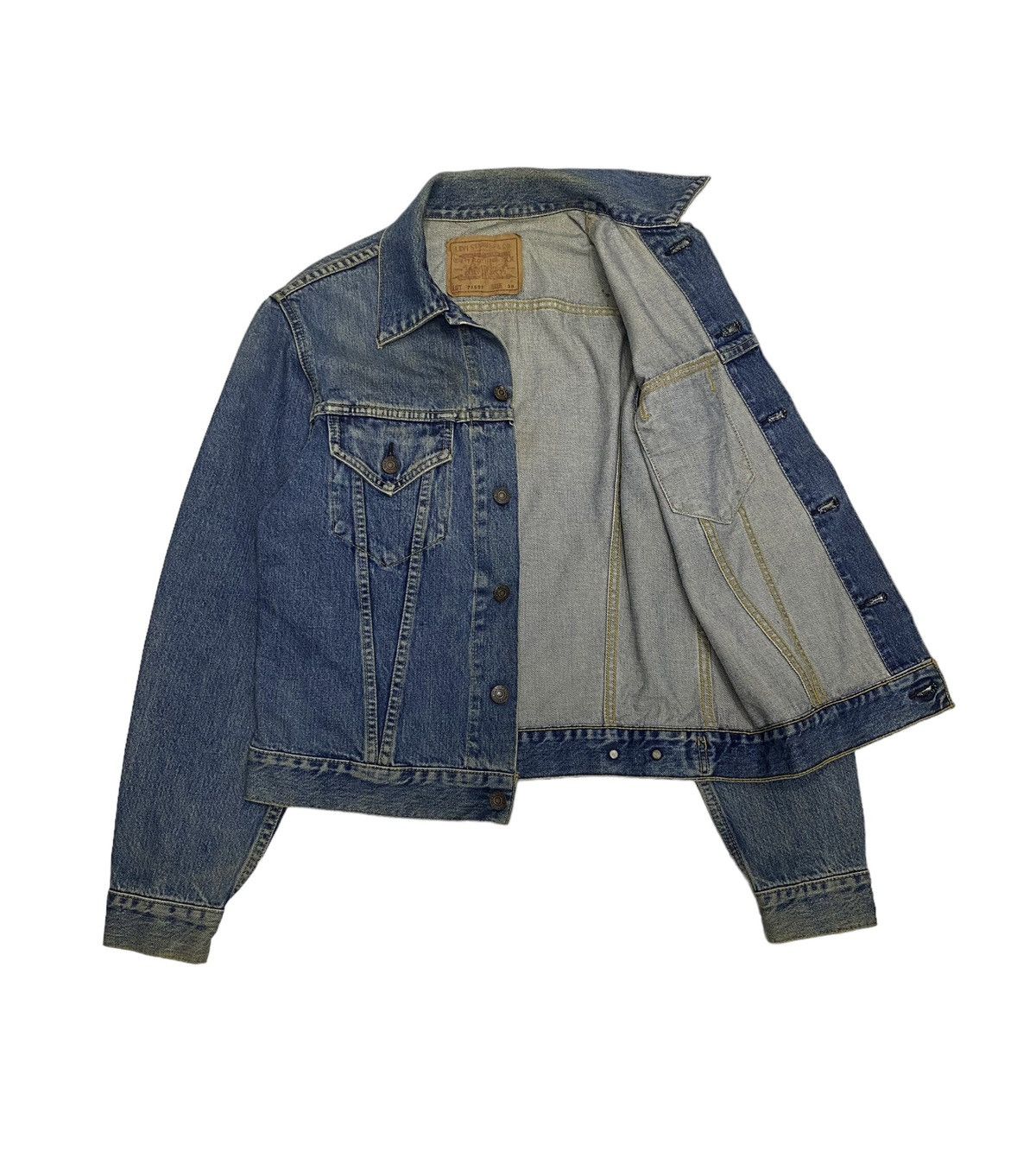 Junya Watanabe × Levi's 🔥VINTAGE LEVIS BIG E JAPAN DENIM TRUCKER JACKET Size US S / EU 44-46 / 1 - 3 Thumbnail