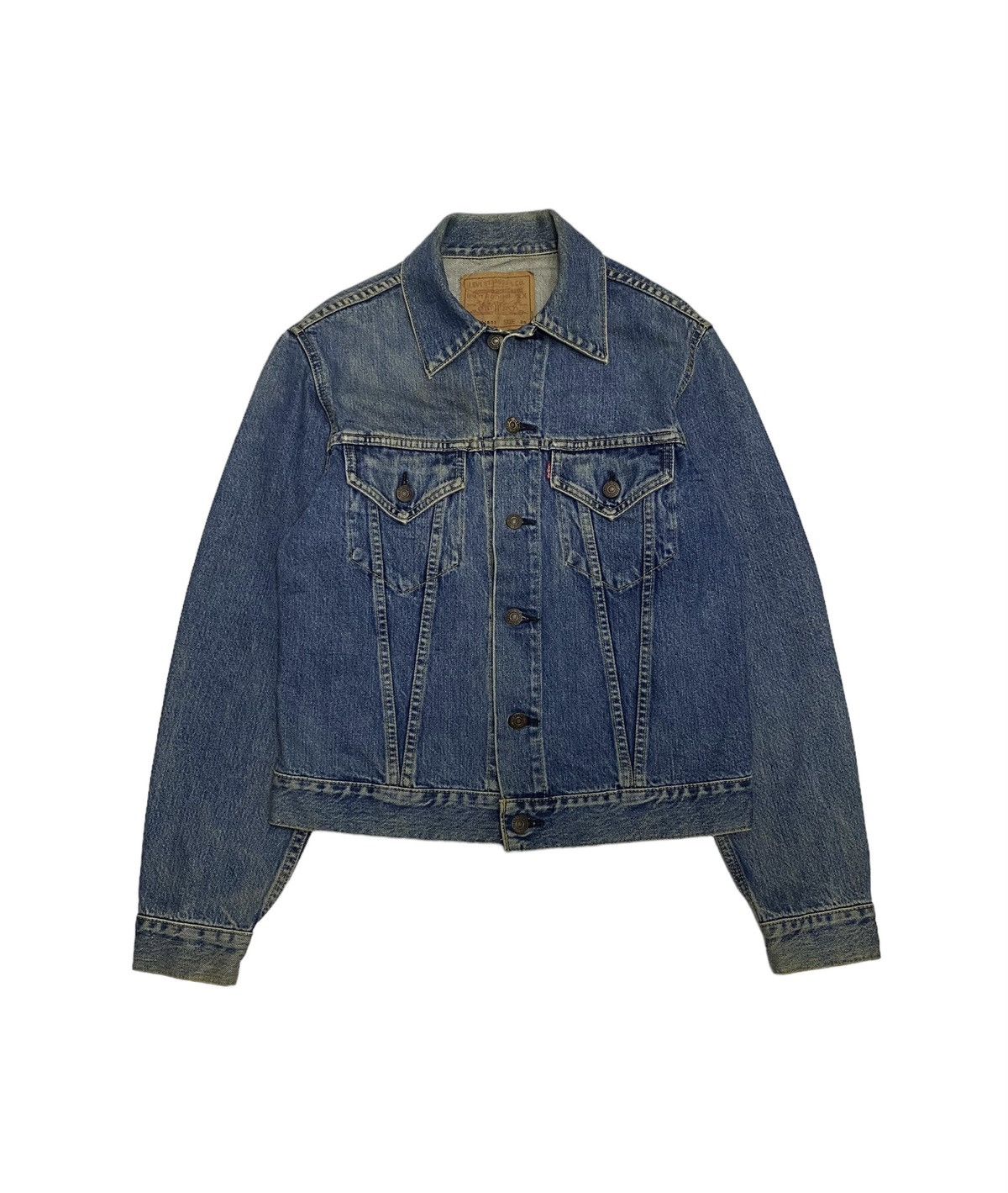 VTG 90s LEVIS JAPANESE BIG E RED TAB TYPE 3 TRUCKER JACKET 60s 70s LVC XS 34