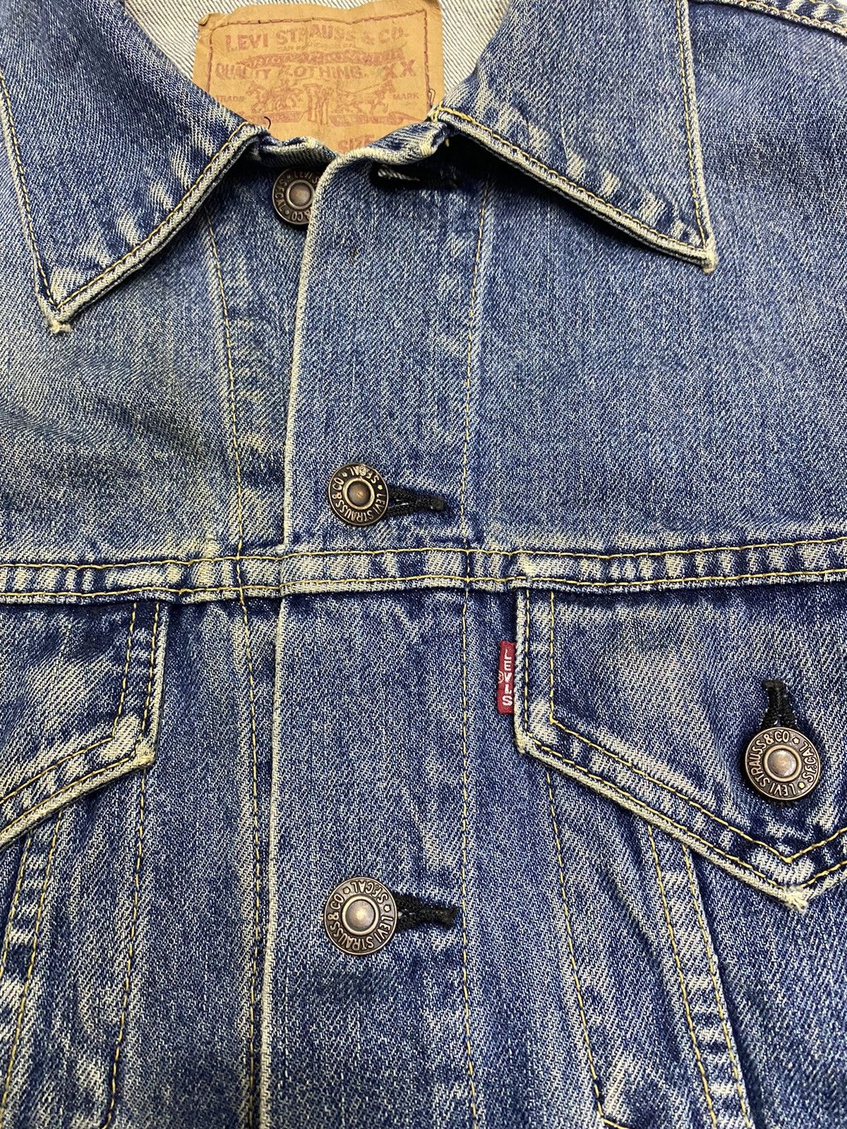 Junya Watanabe × Levi's 🔥VINTAGE LEVIS BIG E JAPAN DENIM TRUCKER JACKET Size US S / EU 44-46 / 1 - 14 Thumbnail