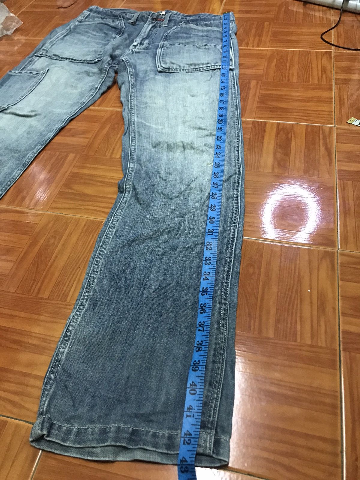 Gap Vintage Workwear Carpenter Jeans – Light Wash, Relaxed Fit Size US 34 / EU 50 - 8 Thumbnail
