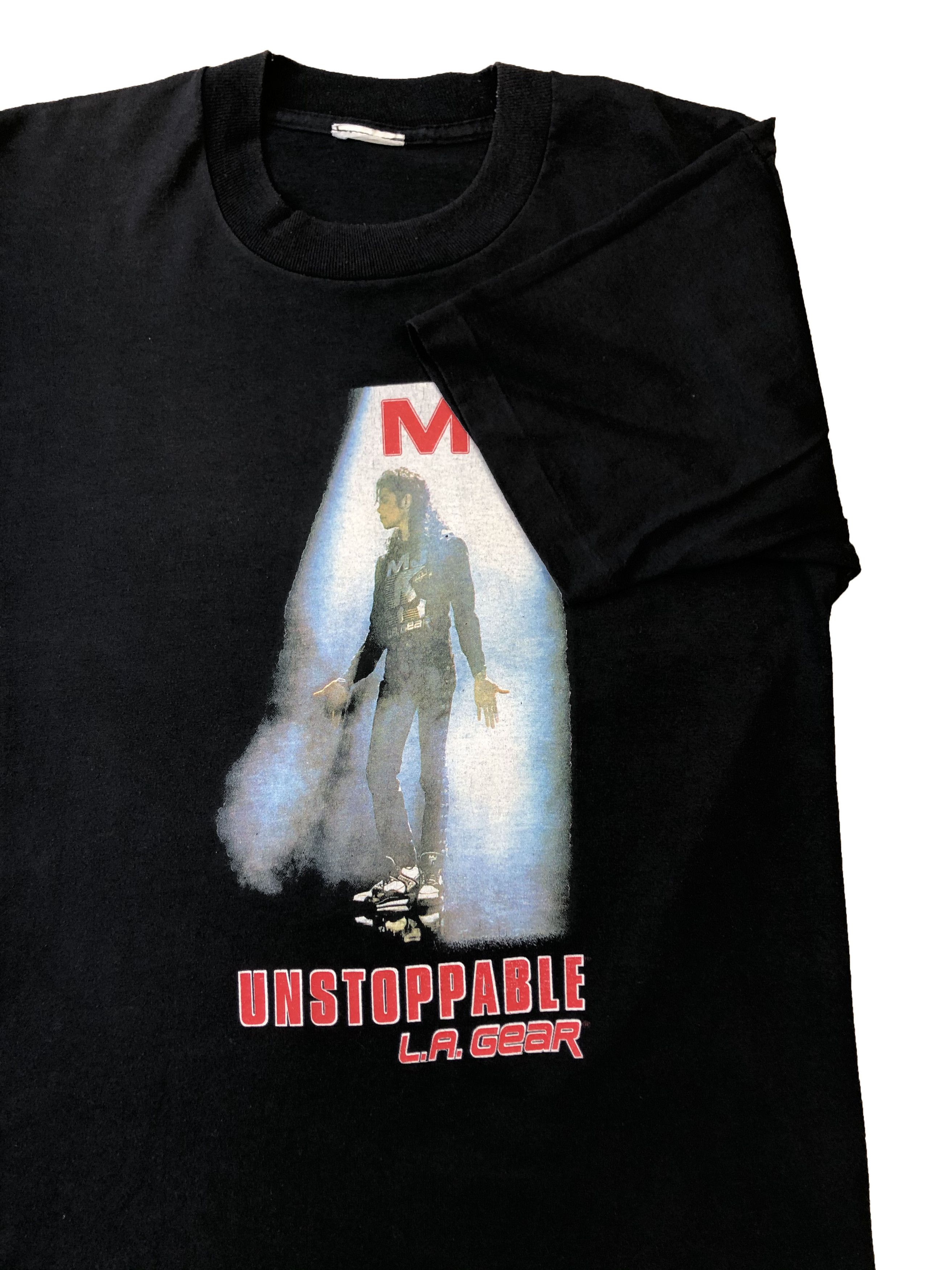 Band Tees × Michael Jackson × Vintage Vintage Michael Jackson Unstoppable Tee Rare Y2K Drill Hype Size US M / EU 48-50 / 2 - 2 Thumbnail