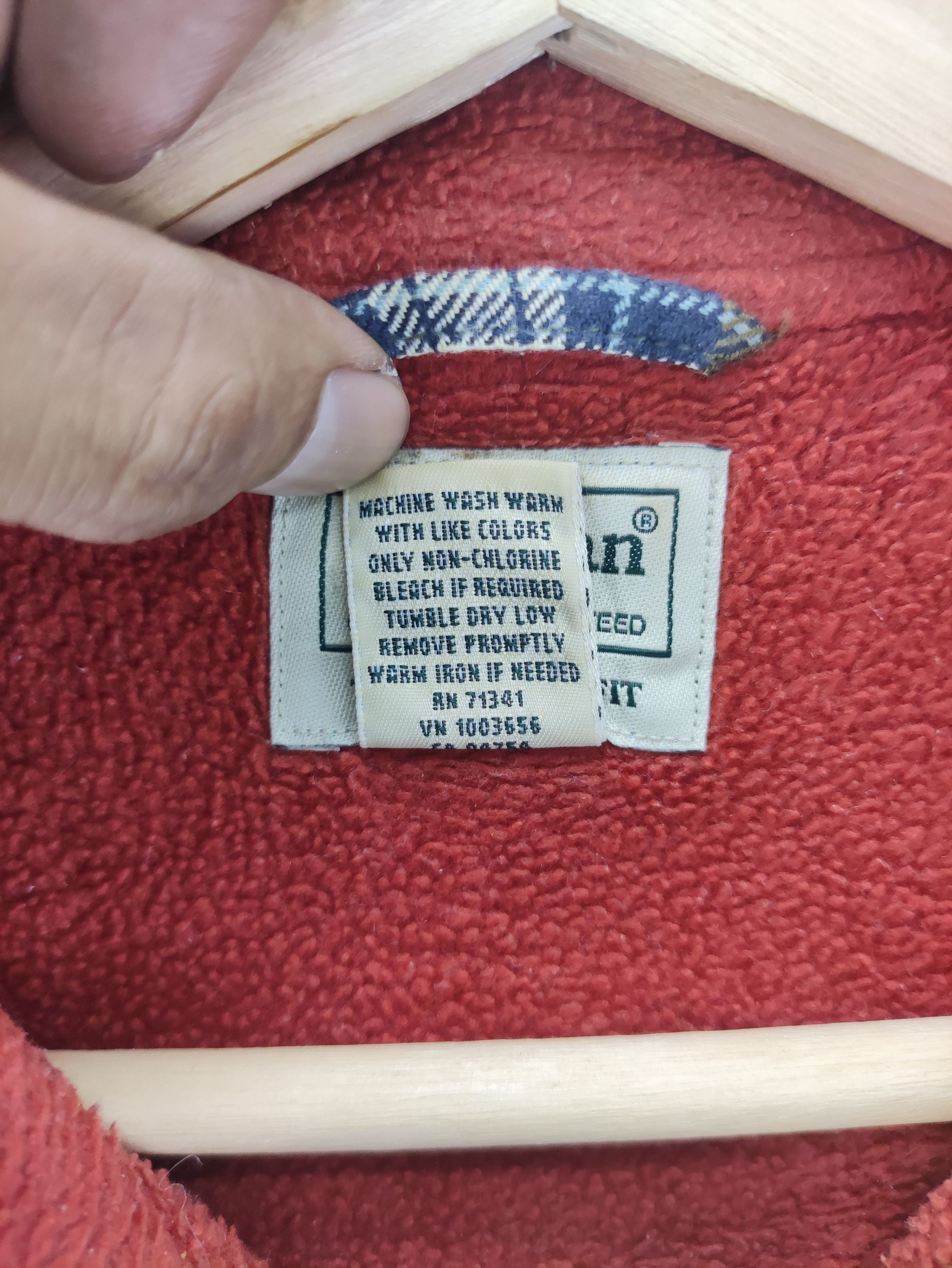 L.L. Bean Vintage L.L. Bean Shirt Button Up Flannel Lining Fleece Size US M / EU 48-50 / 2 - 4 Thumbnail