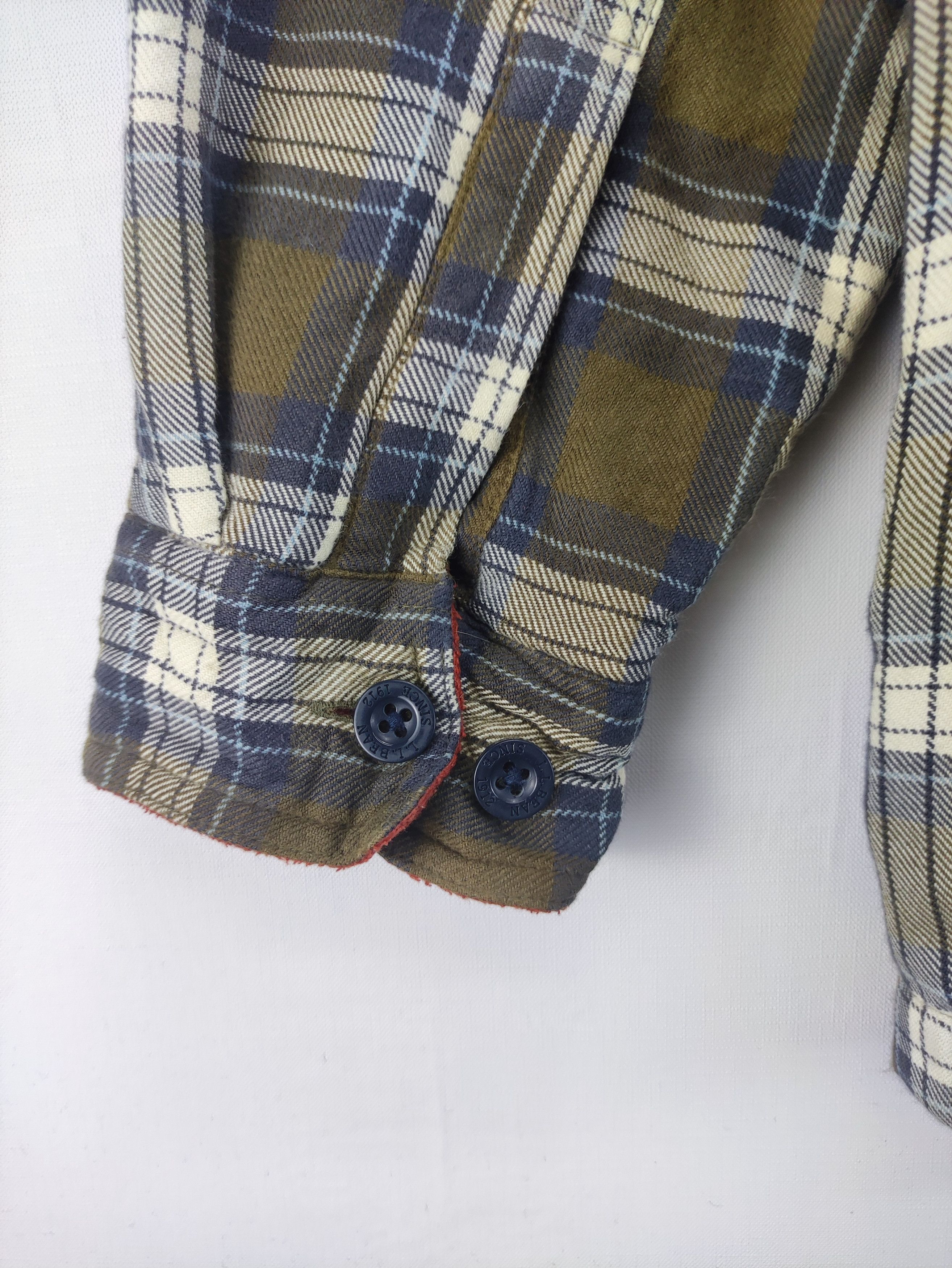 L.L. Bean Vintage L.L. Bean Shirt Button Up Flannel Lining Fleece Size US M / EU 48-50 / 2 - 10 Thumbnail