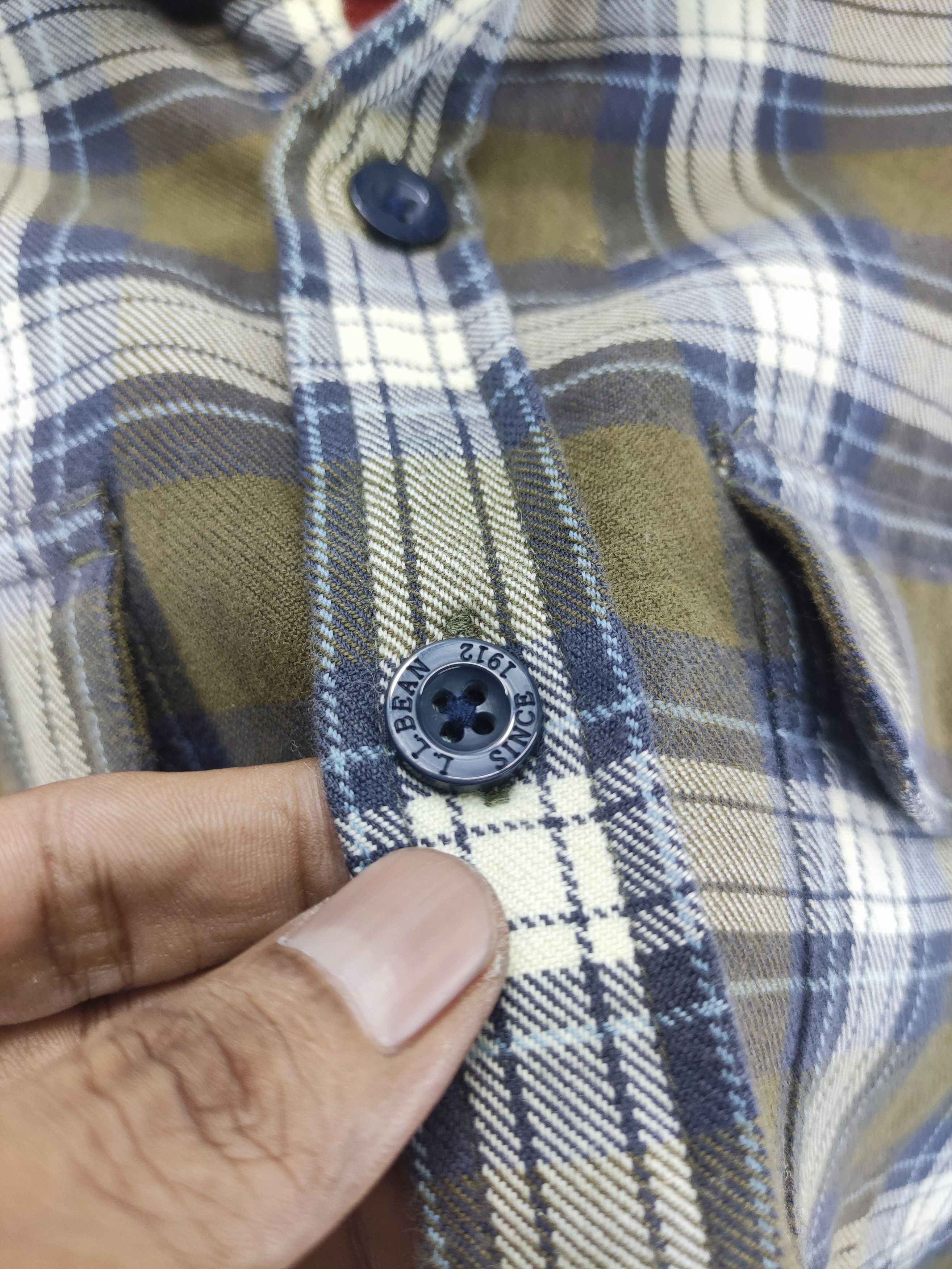 L.L. Bean Vintage L.L. Bean Shirt Button Up Flannel Lining Fleece Size US M / EU 48-50 / 2 - 2 Thumbnail