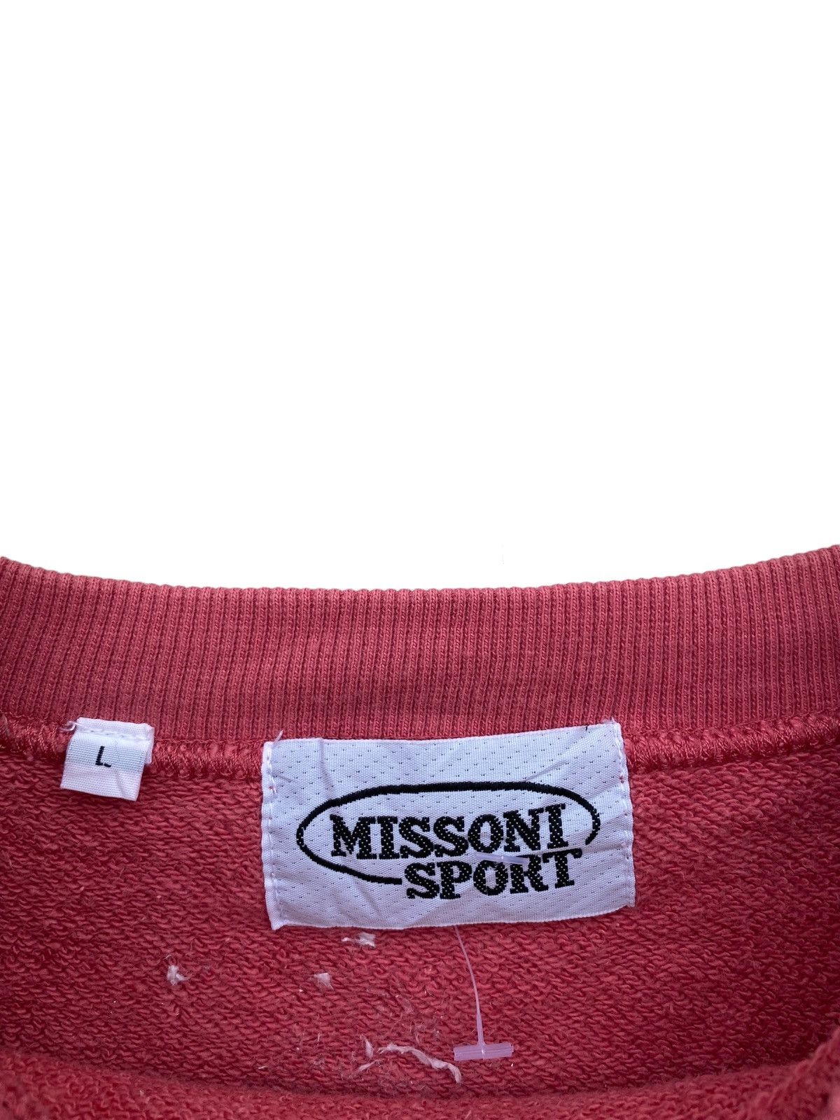 Missoni × Vintage Vintage Missoni Spellout Bleach Washing Sweatshirt Size US L / EU 52-54 / 3 - 5 Thumbnail