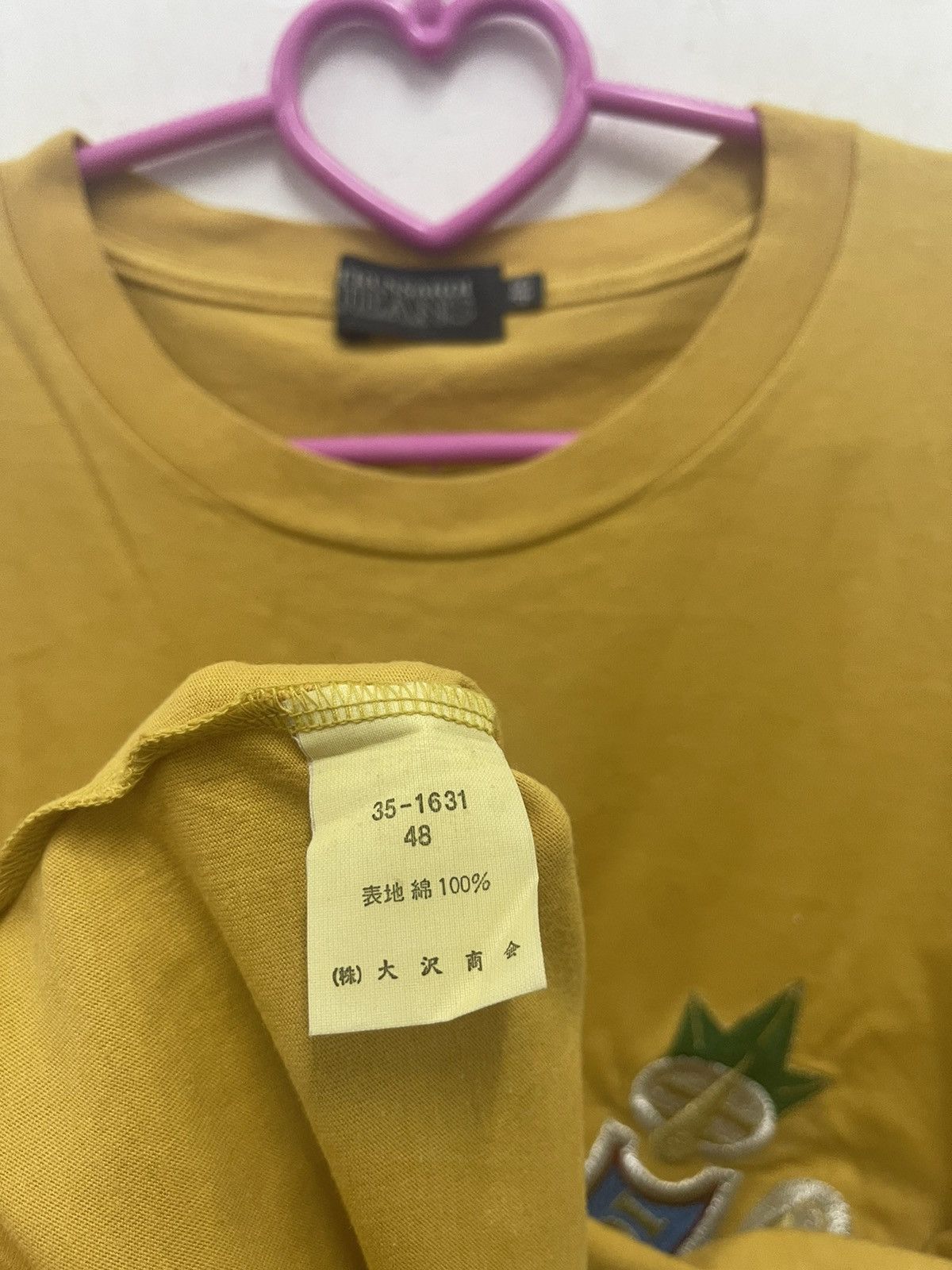 Trussardi Rare Vintage TRUSSARDI Spell Out Big Logo Gold Sewn Shirt Size US M / EU 48-50 / 2 - 4 Thumbnail