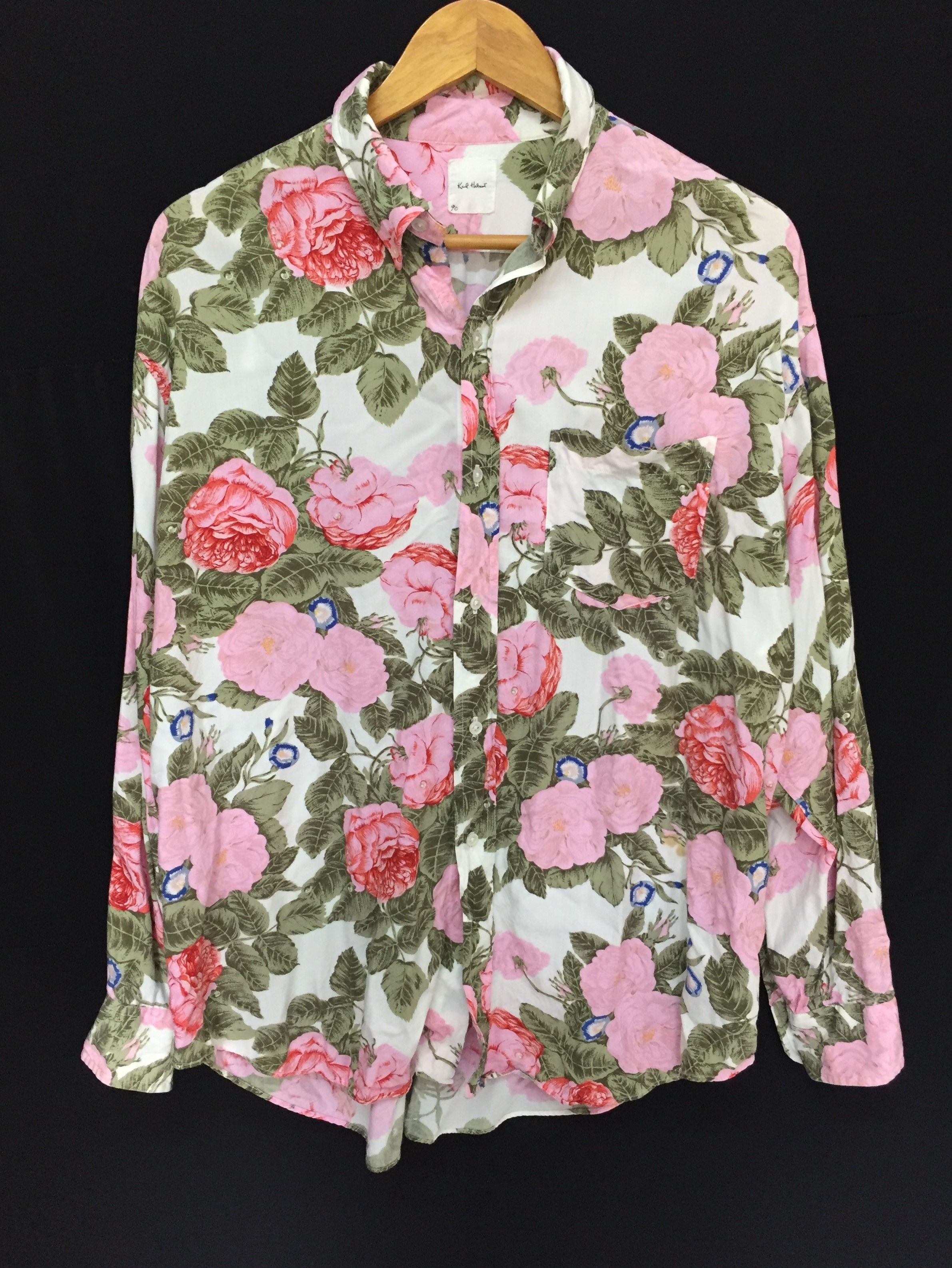 Toyo Enterprises 90's Karl Helmut Floral 100% rayon shirt Size US L / EU 52-54 / 3 - 2 Thumbnail