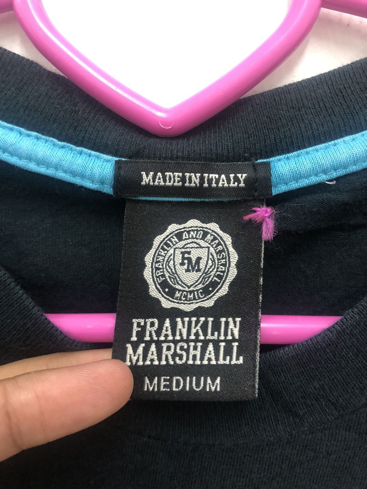Franklin & Marshall Rare FRANKLIN & MARSHALL Spell Out Italy Art Tee Size US M / EU 48-50 / 2 - 5 Thumbnail