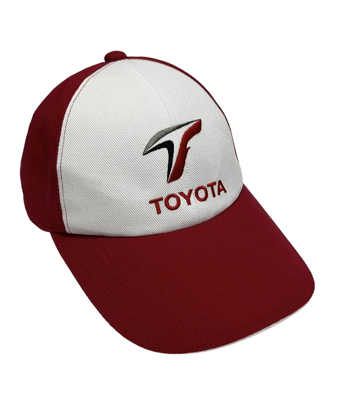 Formula 1 90’s TOYOTA F1 TEAM JAPAN Velcro Strapback Hat Made In Japan Size ONE SIZE - 5 Thumbnail
