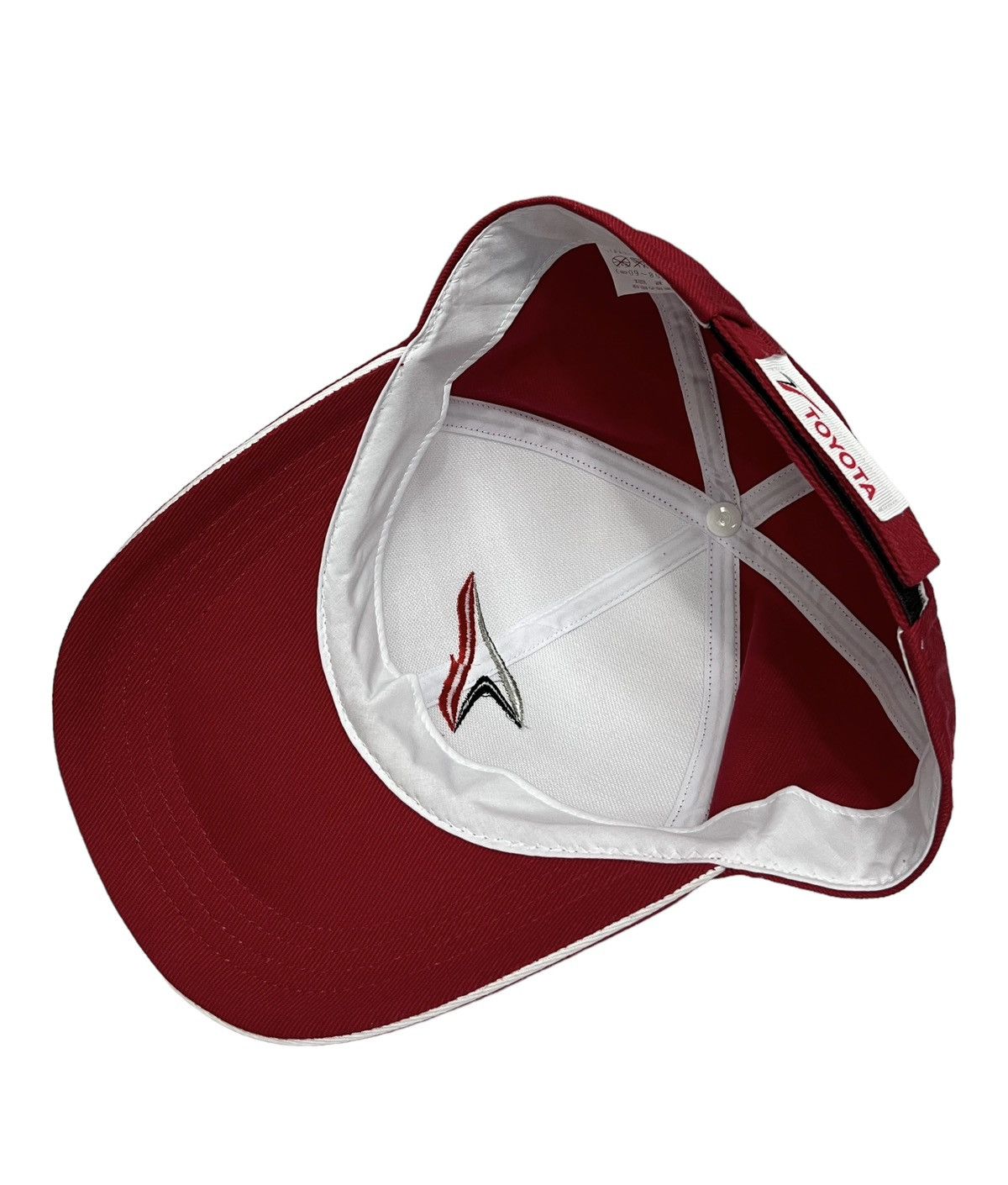 Formula 1 90’s TOYOTA F1 TEAM JAPAN Velcro Strapback Hat Made In Japan Size ONE SIZE - 9 Thumbnail