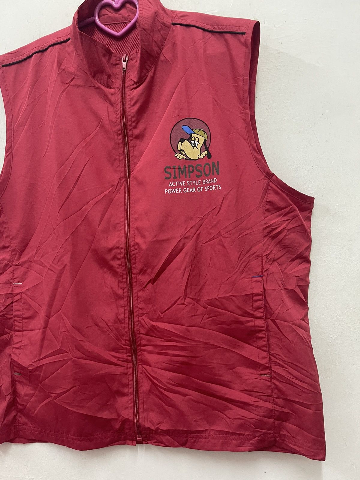 Vintage Rare Vintage SIMPSON Spell Out Big Logo Vest Size US L / EU 52-54 / 3 - 4 Thumbnail