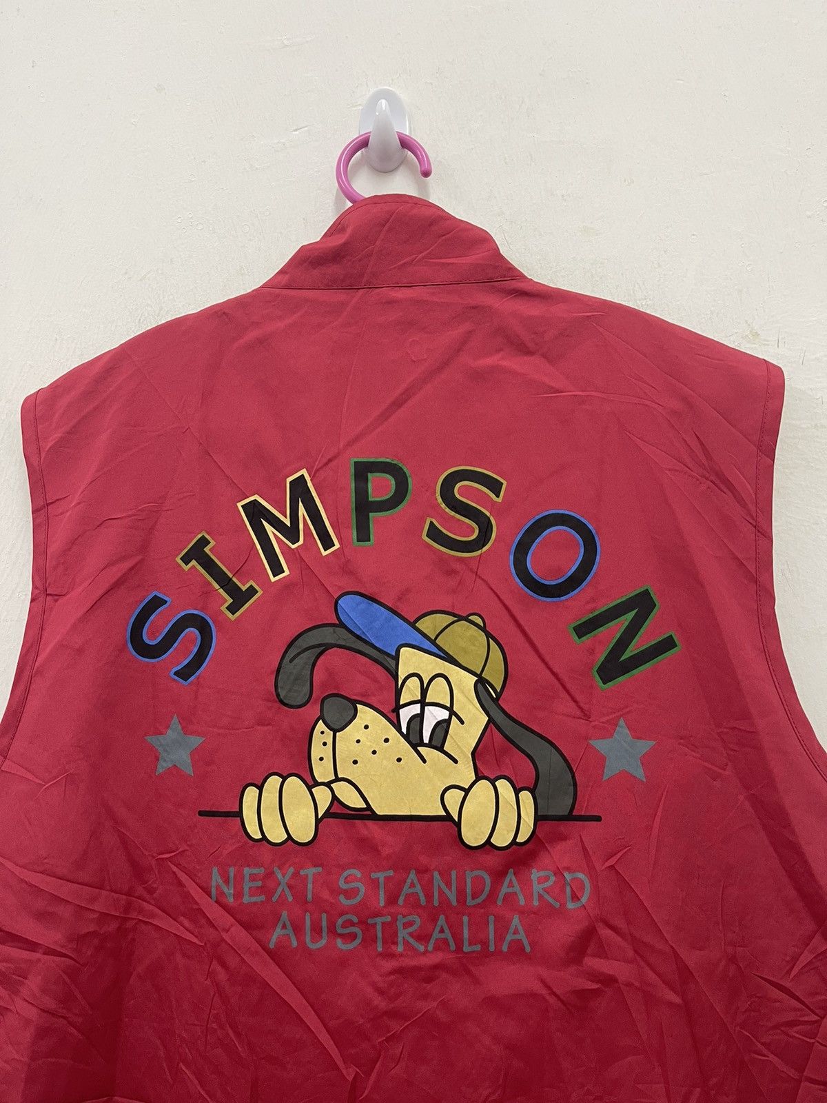 Vintage Rare Vintage SIMPSON Spell Out Big Logo Vest Size US L / EU 52-54 / 3 - 2 Thumbnail