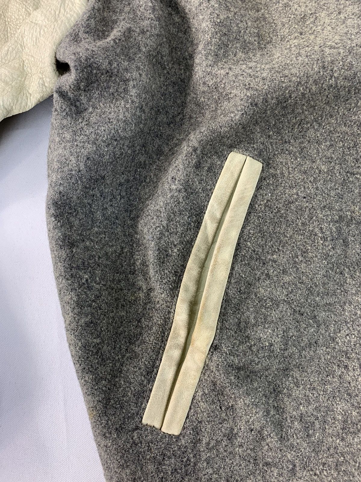 Vintage 80s Rare Way-Out But Classic Varsity Jacket Leather Sleeve Size US L / EU 52-54 / 3 - 17 Thumbnail