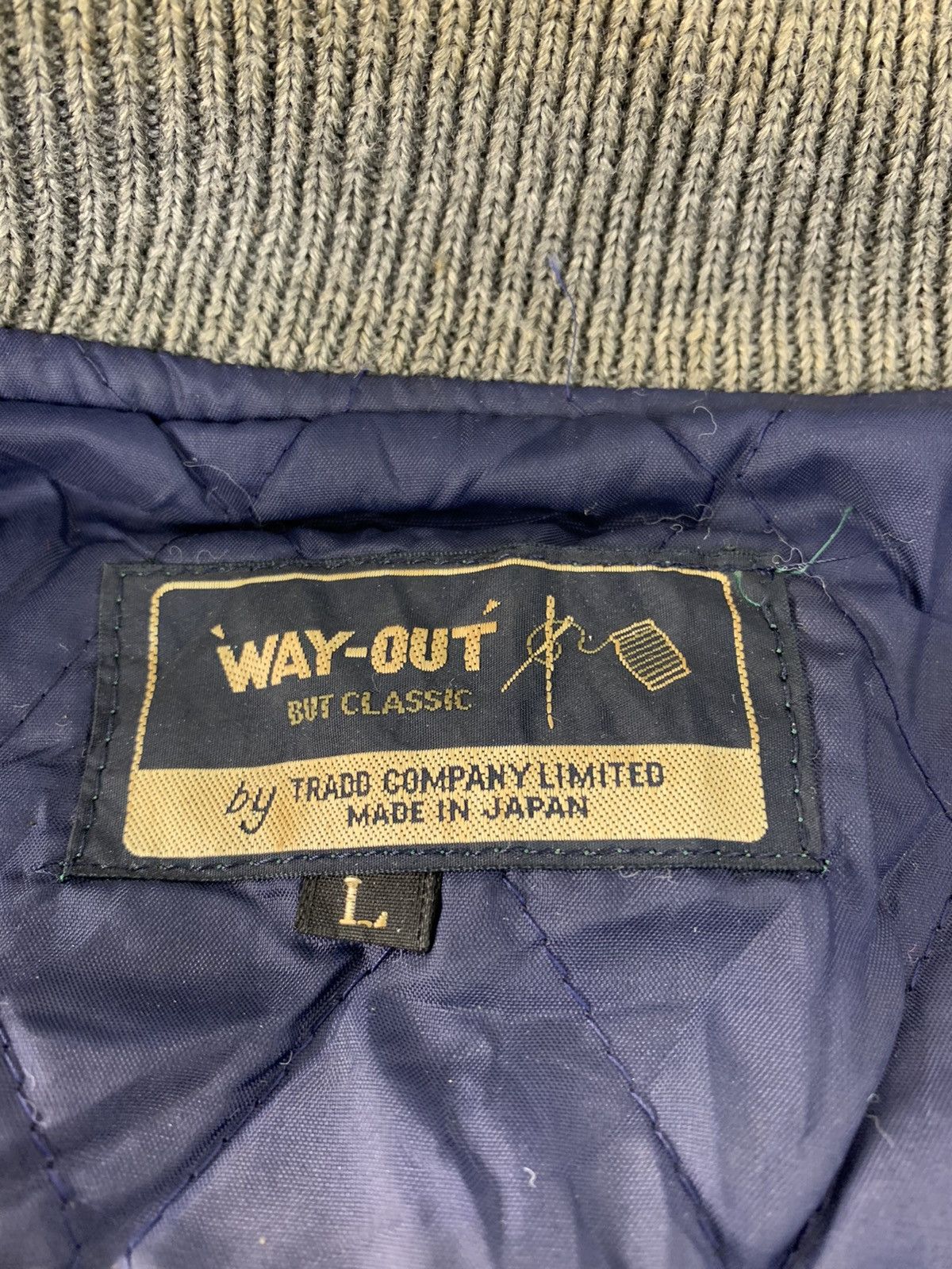 Vintage 80s Rare Way-Out But Classic Varsity Jacket Leather Sleeve Size US L / EU 52-54 / 3 - 6 Thumbnail