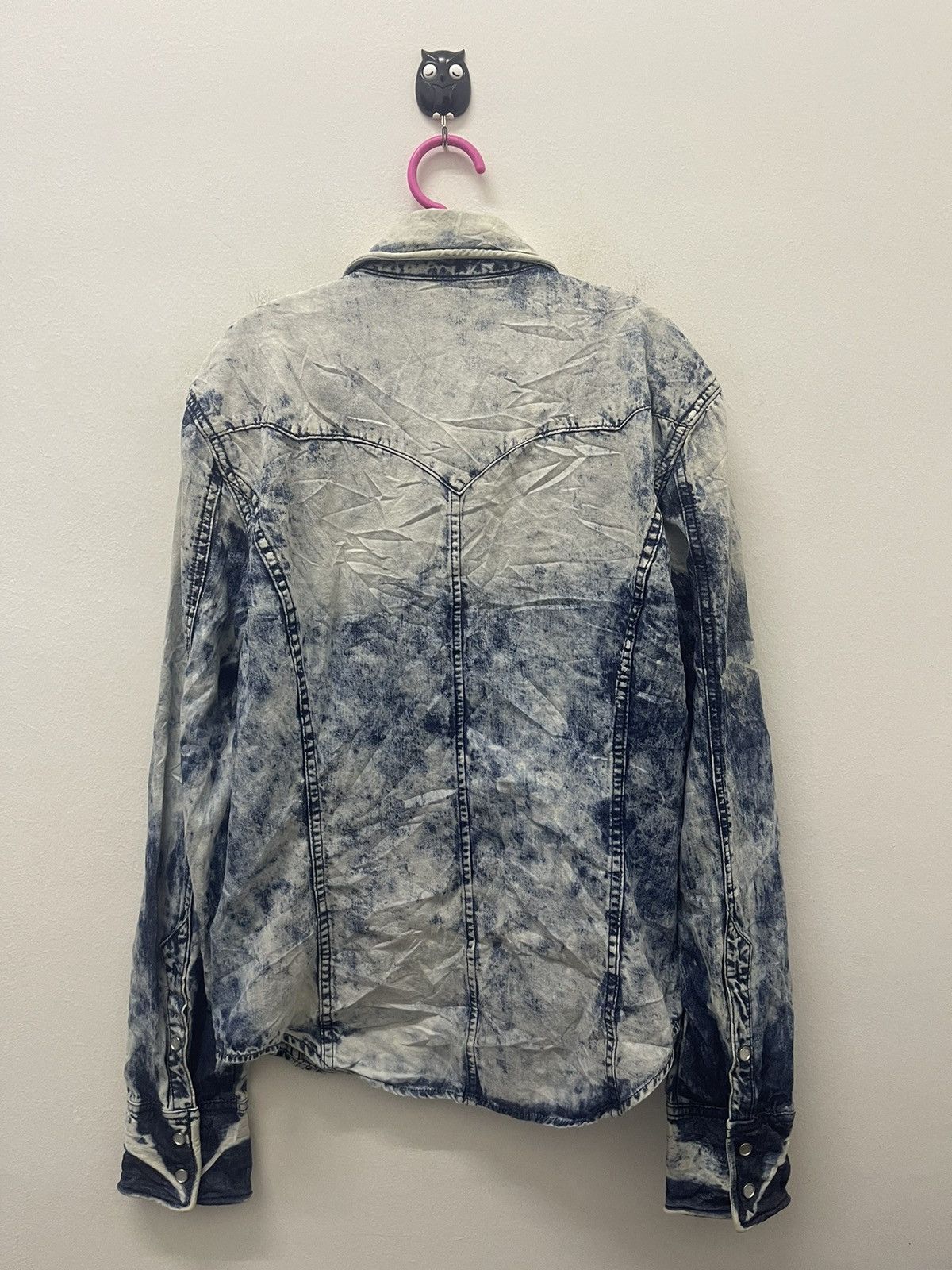 BUFFALO BOBS Rare Vintage BUFFALO BOBS Snap Button Acid Wash Denim Size US S / EU 44-46 / 1 - 6 Thumbnail