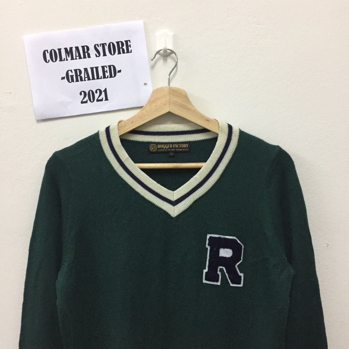 Japanese Brand Vintage Rugged Factory Sweater Crew Neck Sweatshirt Size US S / EU 44-46 / 1 - 2 Thumbnail