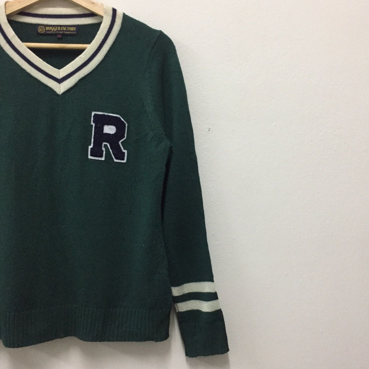 Japanese Brand Vintage Rugged Factory Sweater Crew Neck Sweatshirt Size US S / EU 44-46 / 1 - 5 Thumbnail