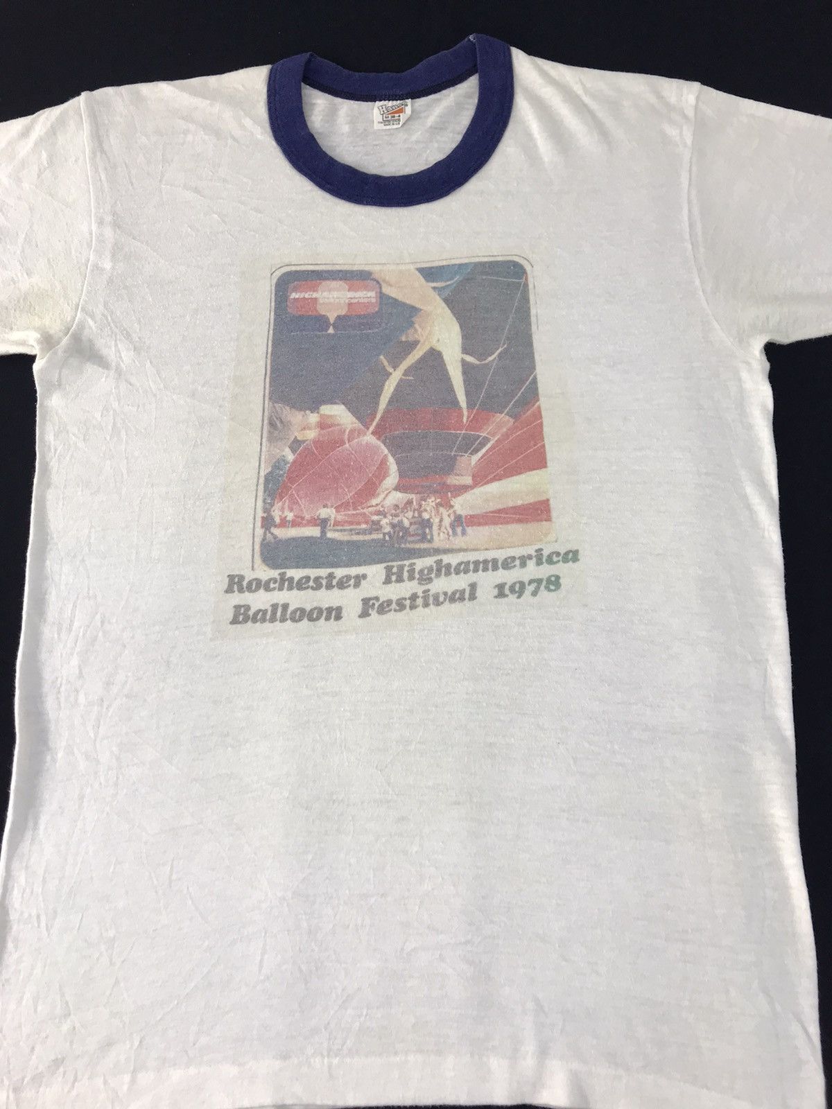 Hanes 70s Hanes Rochester Highamericana Balloon Festival 78 Ringer Size US S / EU 44-46 / 1 - 1 Thumbnail