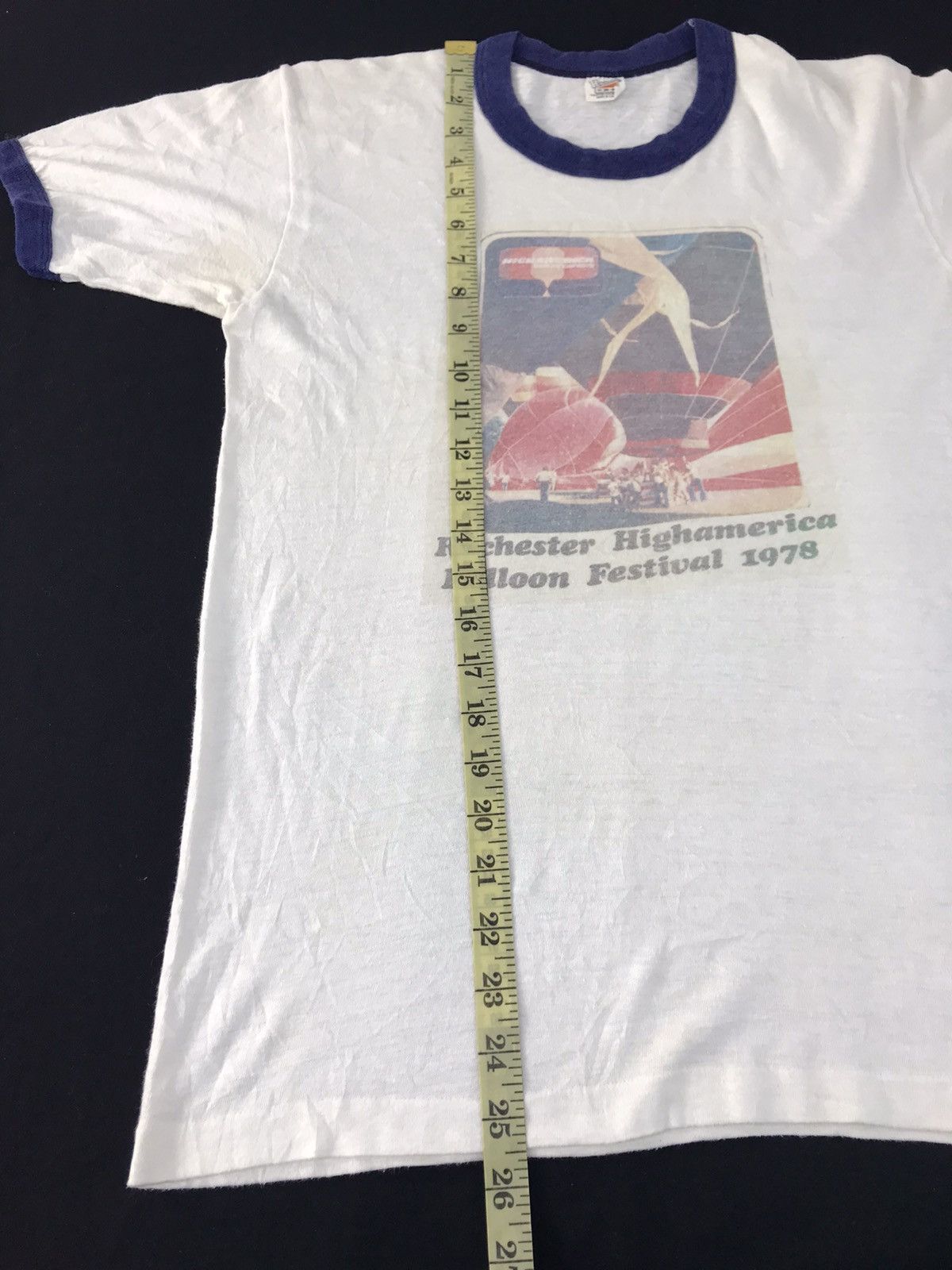 Hanes 70s Hanes Rochester Highamericana Balloon Festival 78 Ringer Size US S / EU 44-46 / 1 - 8 Thumbnail