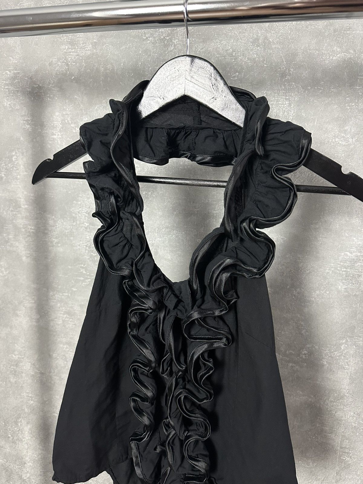 Japanese Brand × Vintage Vintage Avant-garde Black Sleeveless Tank-top Size M / US 6-8 / IT 42-44 - 2 Thumbnail