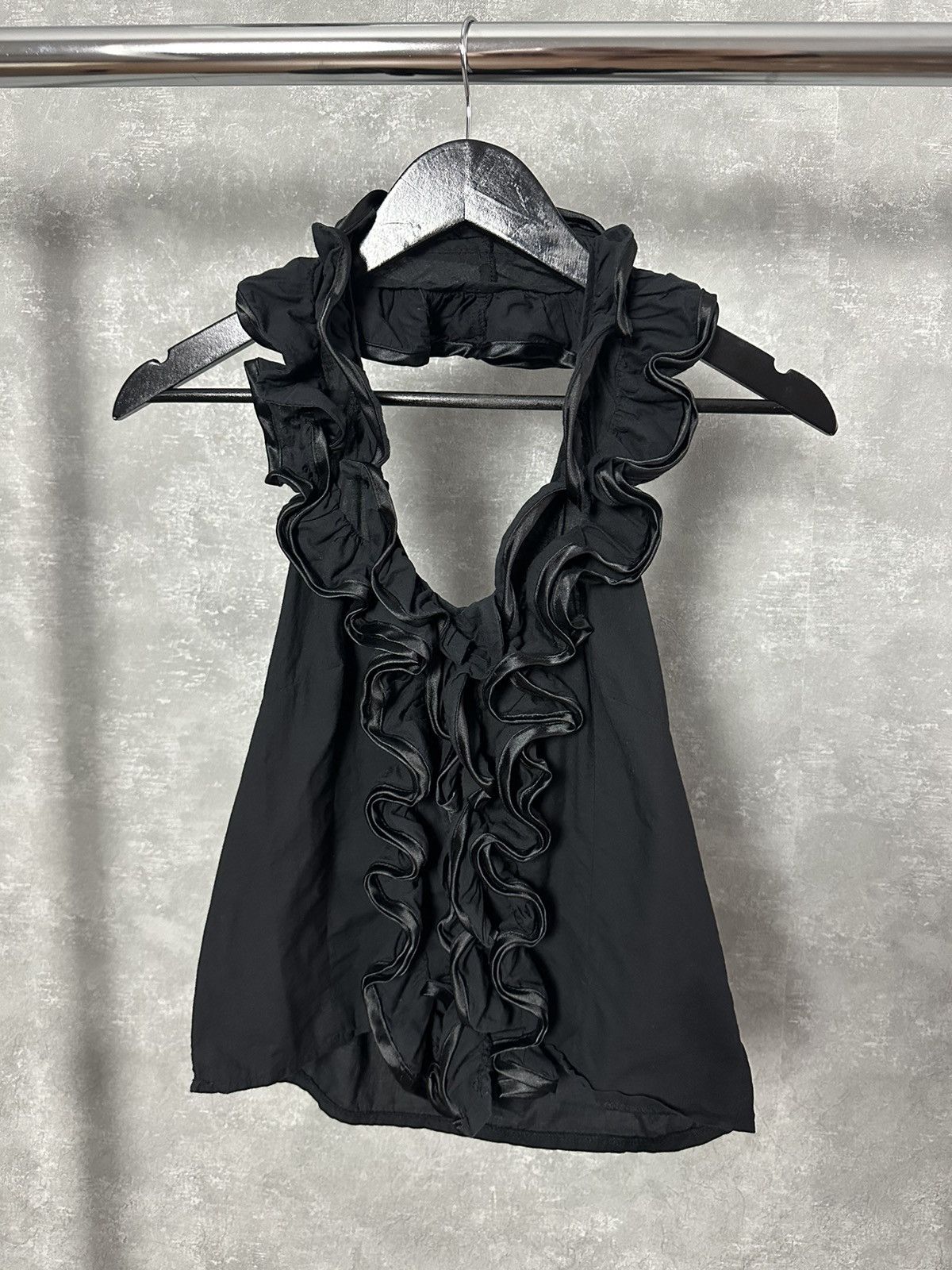 Japanese Brand × Vintage Vintage Avant-garde Black Sleeveless Tank-top Size M / US 6-8 / IT 42-44 - 1 Thumbnail
