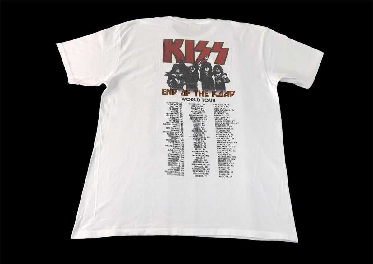 Band Tees Kiss End Of The Road World Tour American Rock Band Tee Size US XL / EU 56 / 4 - 2 Thumbnail
