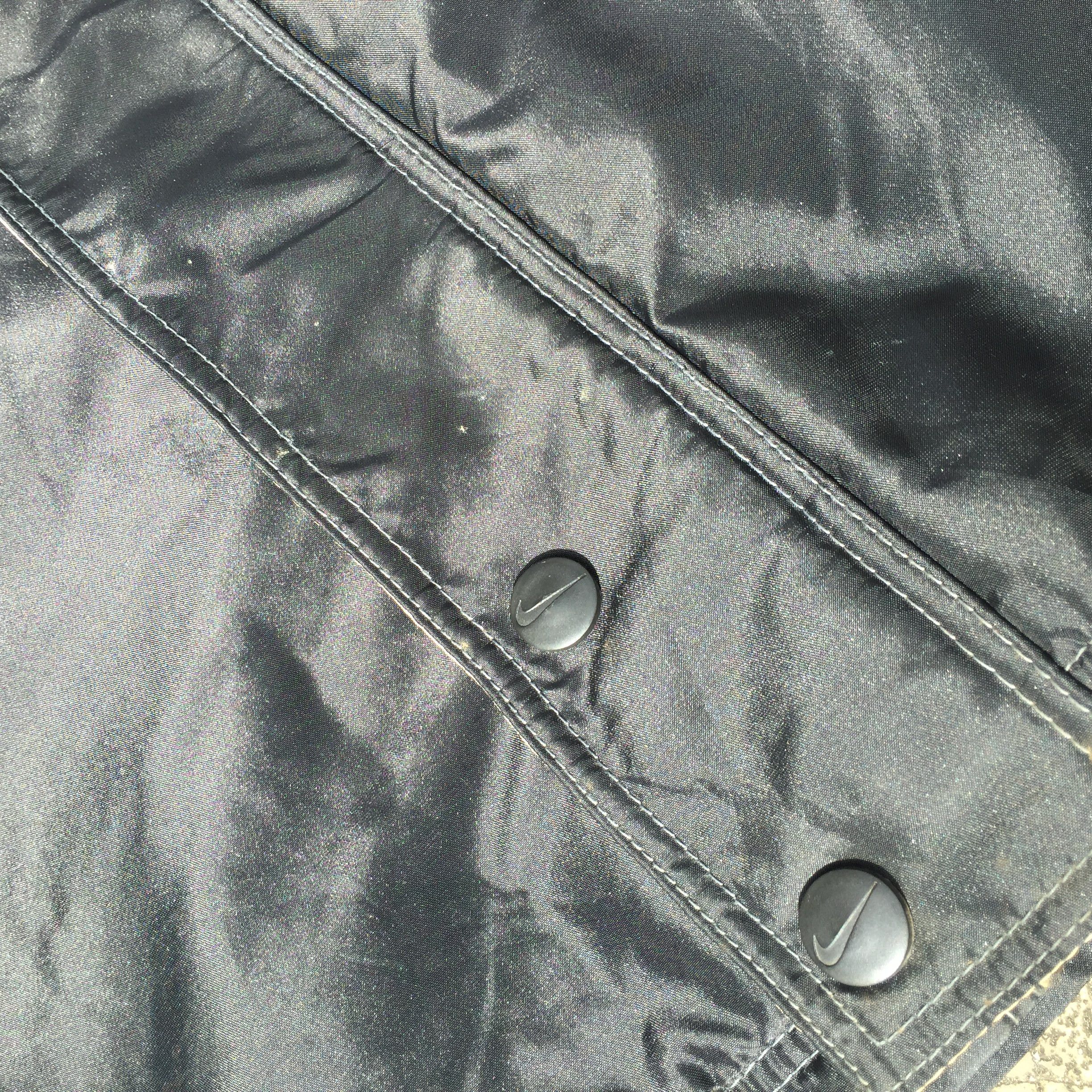 Nike Vintage NIKE Black Spell Out Oversized Jacket Size US XXL / EU 58 / 5 - 8 Thumbnail