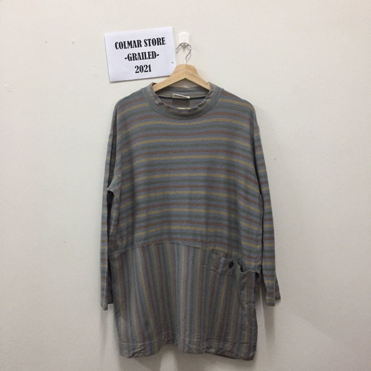 Hai Sporting Gear Issey Miyake Hai Sporting Gear Long Sleeve Striped T-shirt Size US XL / EU 56 / 4 - 1 Thumbnail