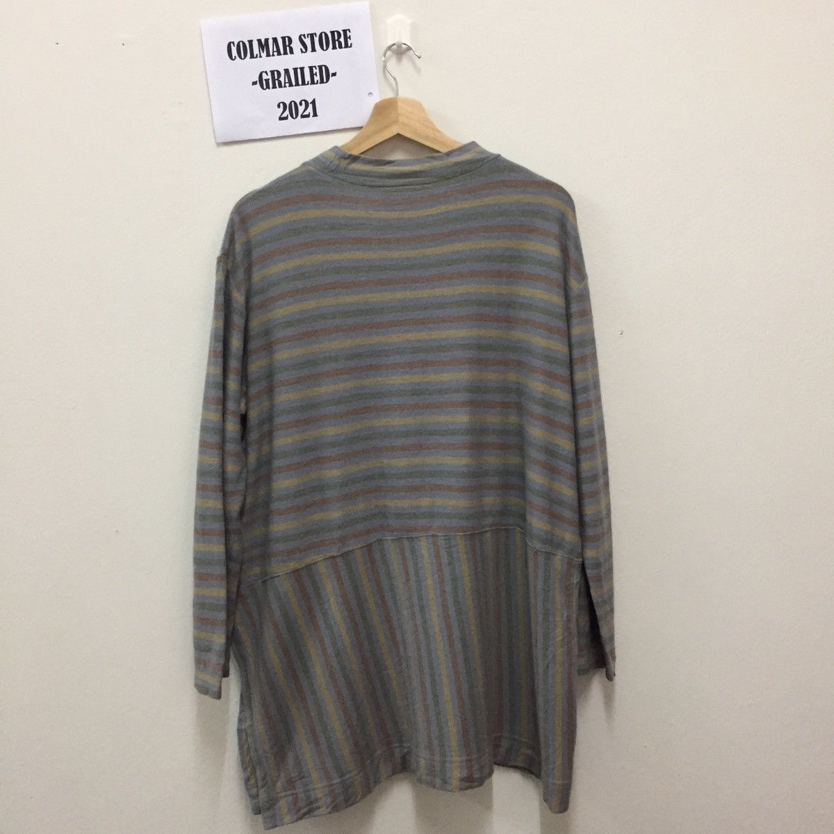 Hai Sporting Gear Issey Miyake Hai Sporting Gear Long Sleeve Striped T-shirt Size US XL / EU 56 / 4 - 12 Thumbnail
