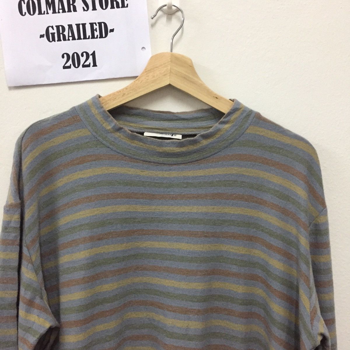 Hai Sporting Gear Issey Miyake Hai Sporting Gear Long Sleeve Striped T-shirt Size US XL / EU 56 / 4 - 2 Thumbnail