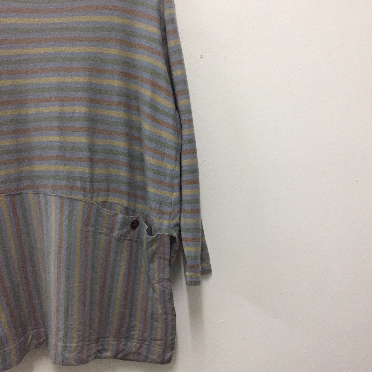 Hai Sporting Gear Issey Miyake Hai Sporting Gear Long Sleeve Striped T-shirt Size US XL / EU 56 / 4 - 5 Thumbnail