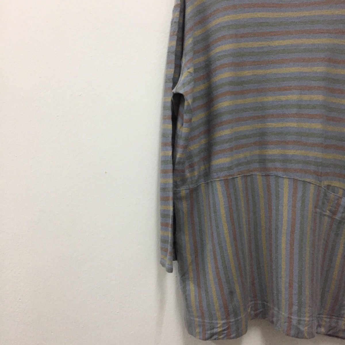 Hai Sporting Gear Issey Miyake Hai Sporting Gear Long Sleeve Striped T-shirt Size US XL / EU 56 / 4 - 4 Thumbnail