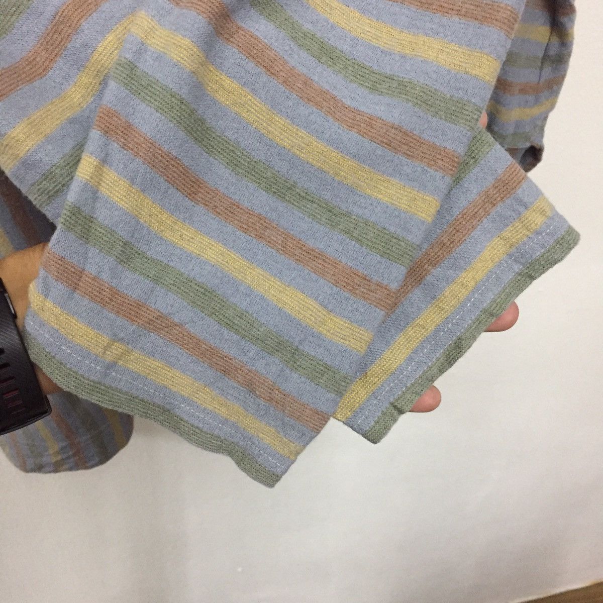 Hai Sporting Gear Issey Miyake Hai Sporting Gear Long Sleeve Striped T-shirt Size US XL / EU 56 / 4 - 6 Thumbnail