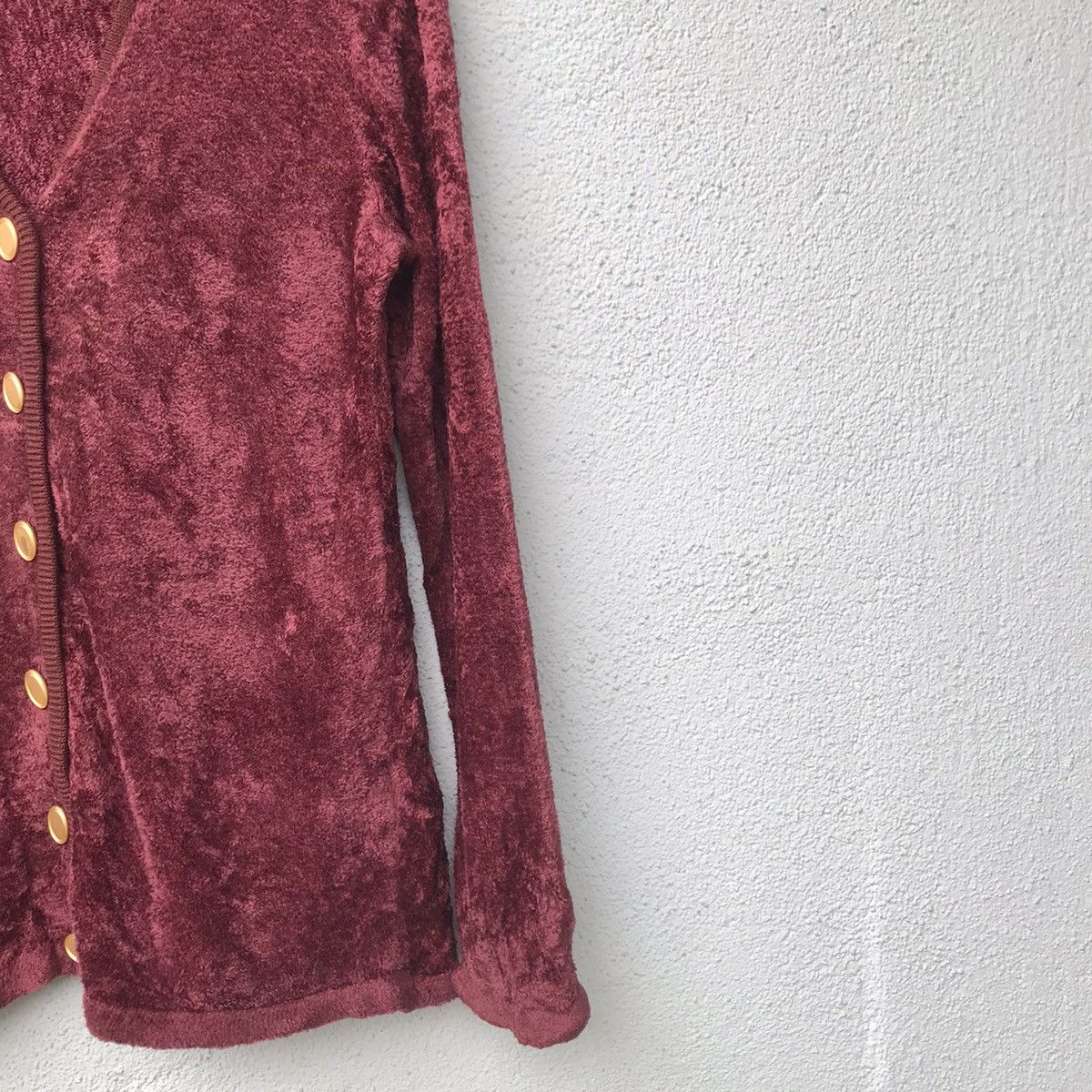 Christian Dior Monsieur Vintage Christian Dior Knit Fleece Velvet Cardigan Sweater Size US M / EU 48-50 / 2 - 5 Thumbnail