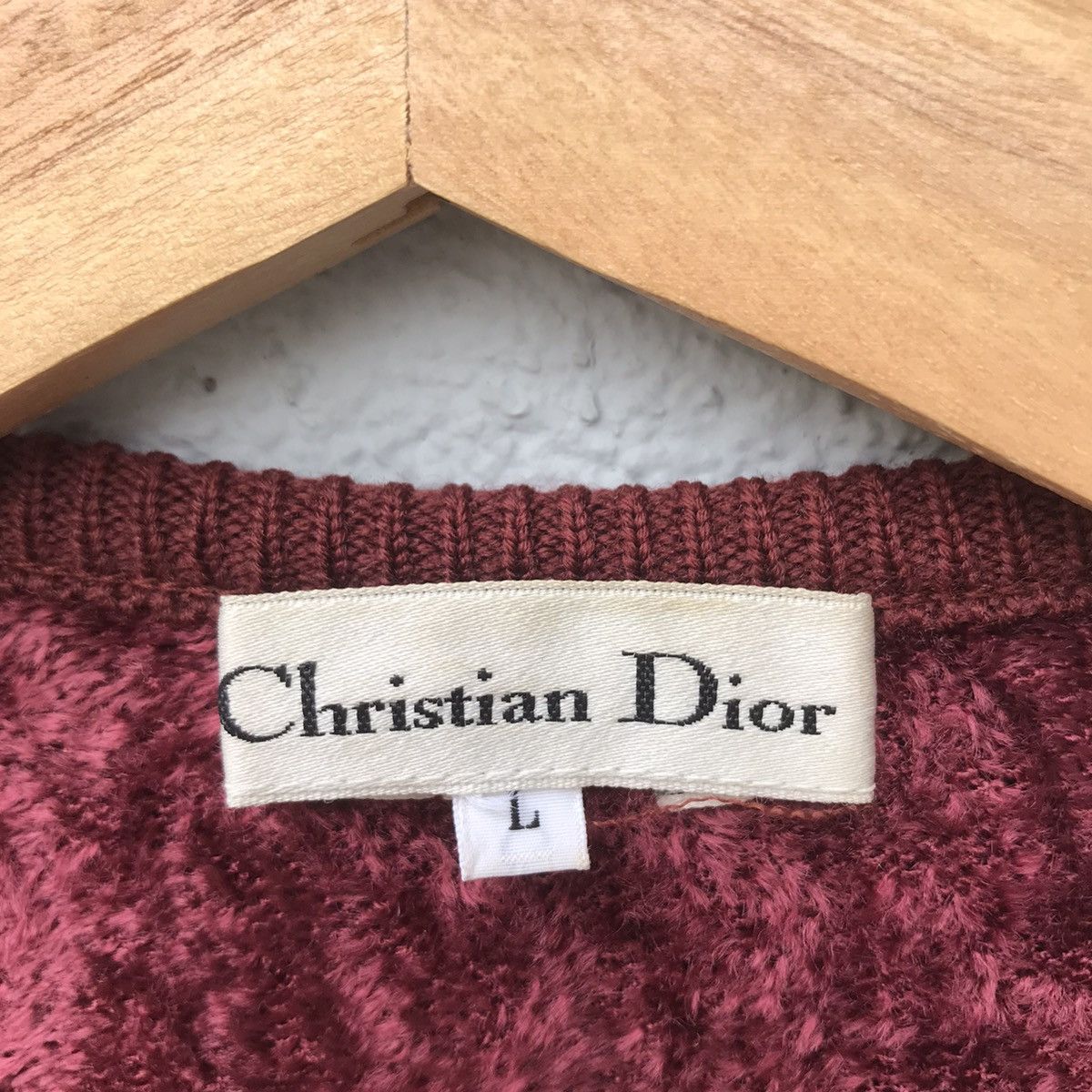 Christian Dior Monsieur Vintage Christian Dior Knit Fleece Velvet Cardigan Sweater Size US M / EU 48-50 / 2 - 8 Thumbnail