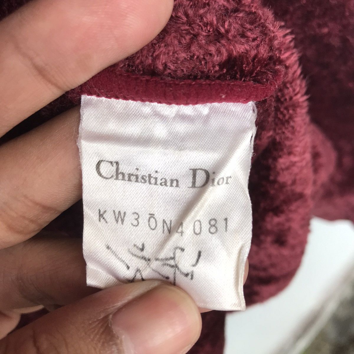 Christian Dior Monsieur Vintage Christian Dior Knit Fleece Velvet Cardigan Sweater Size US M / EU 48-50 / 2 - 9 Thumbnail