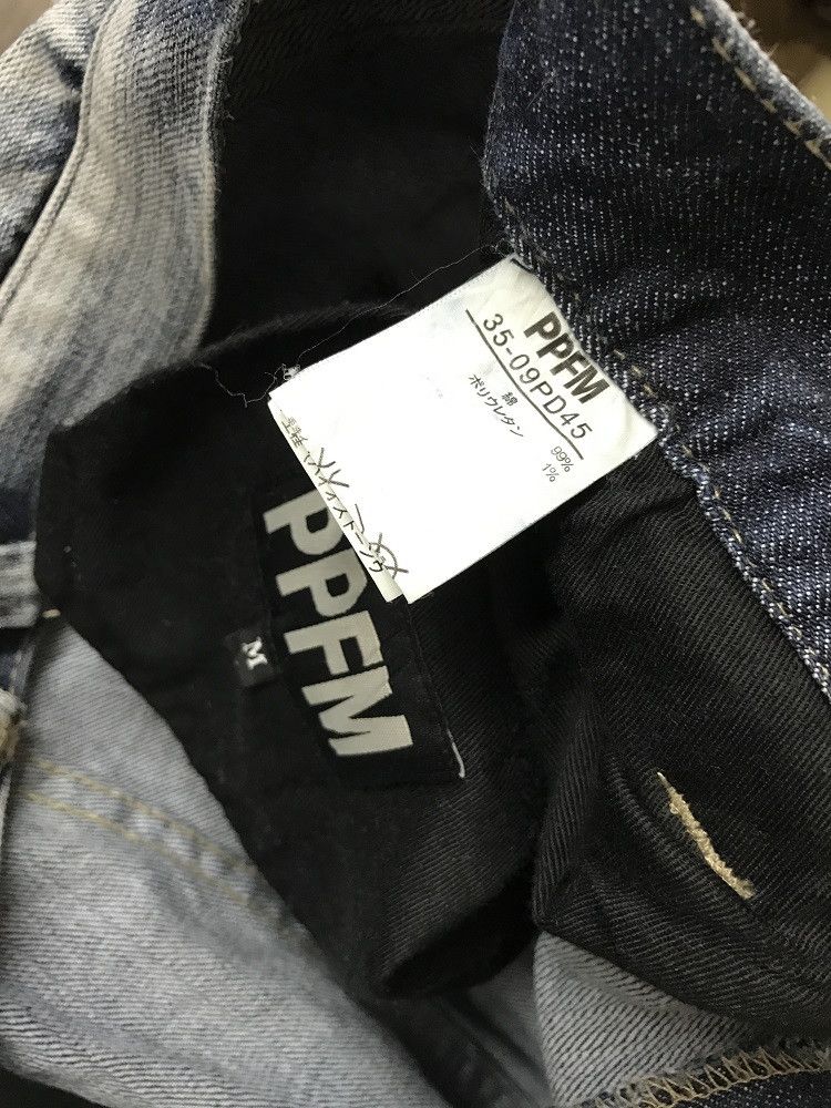 Vintage Vintage PPFM Acid Washed Curved Leg Denim Jeans Size US 31 - 23 Thumbnail