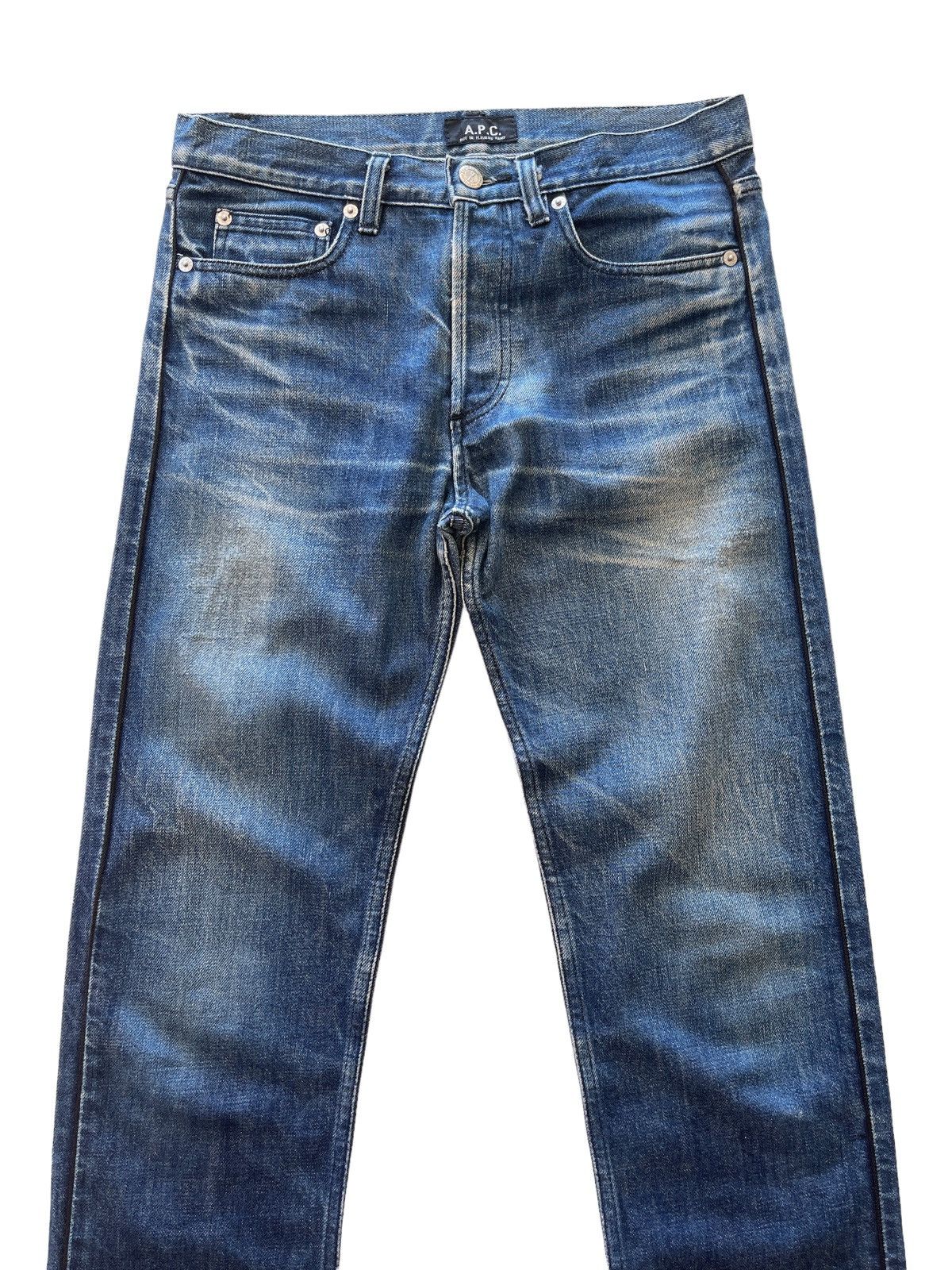 A.P.C. A.P.C Distressed Denim Size 29" - 4 Thumbnail